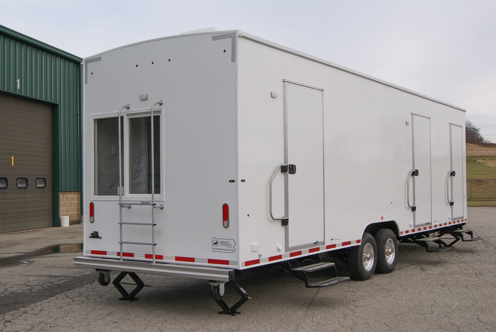 A rear view of the #NextGen Fire Safety House made for Travis County, TX.