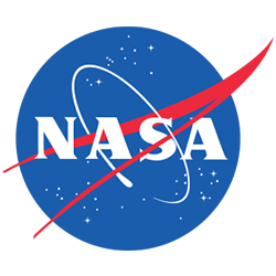 Logo for NASA.