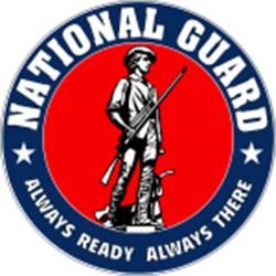 Logo for the United States National Guard.