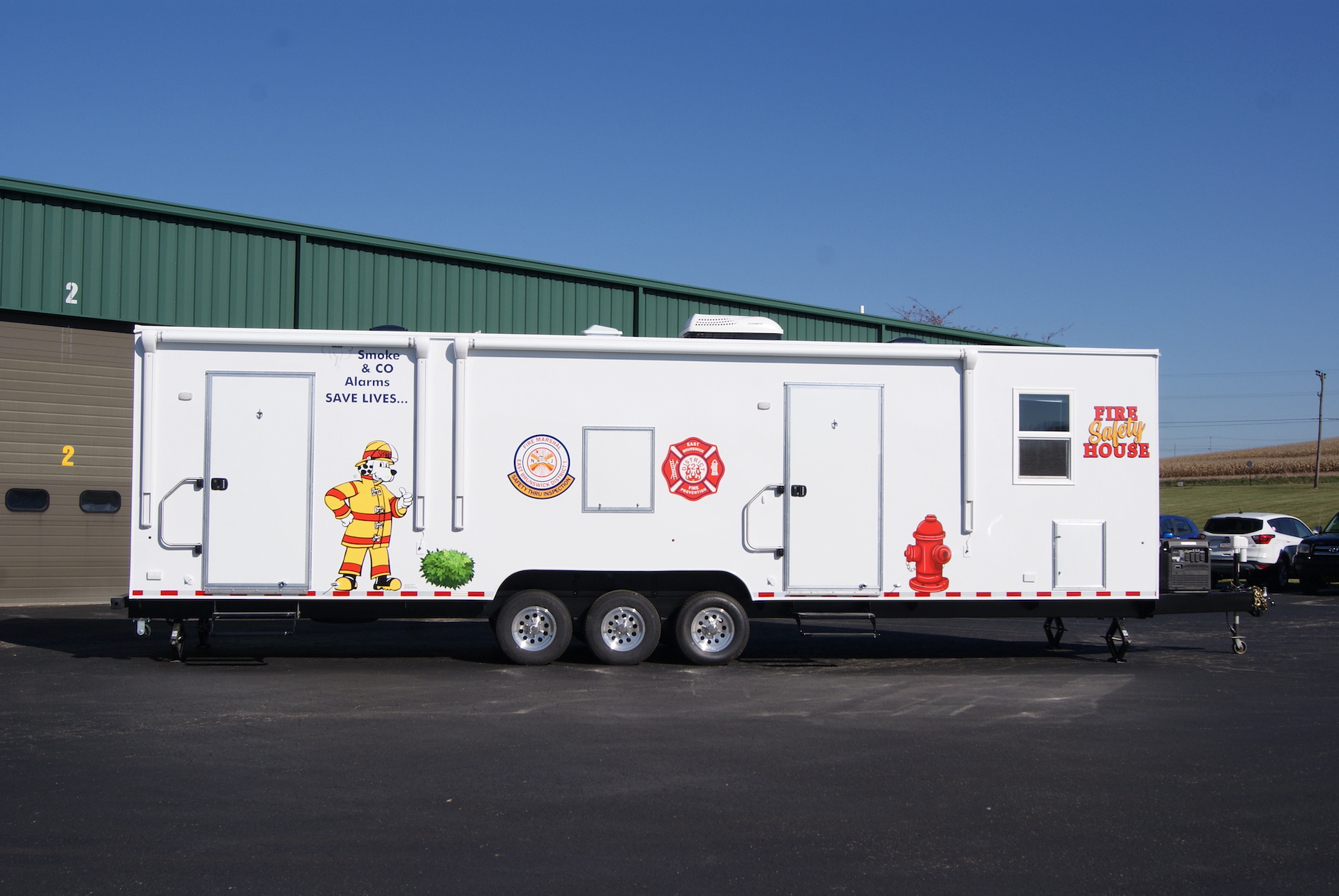 39Bleacher Fire Safety Training Trailer