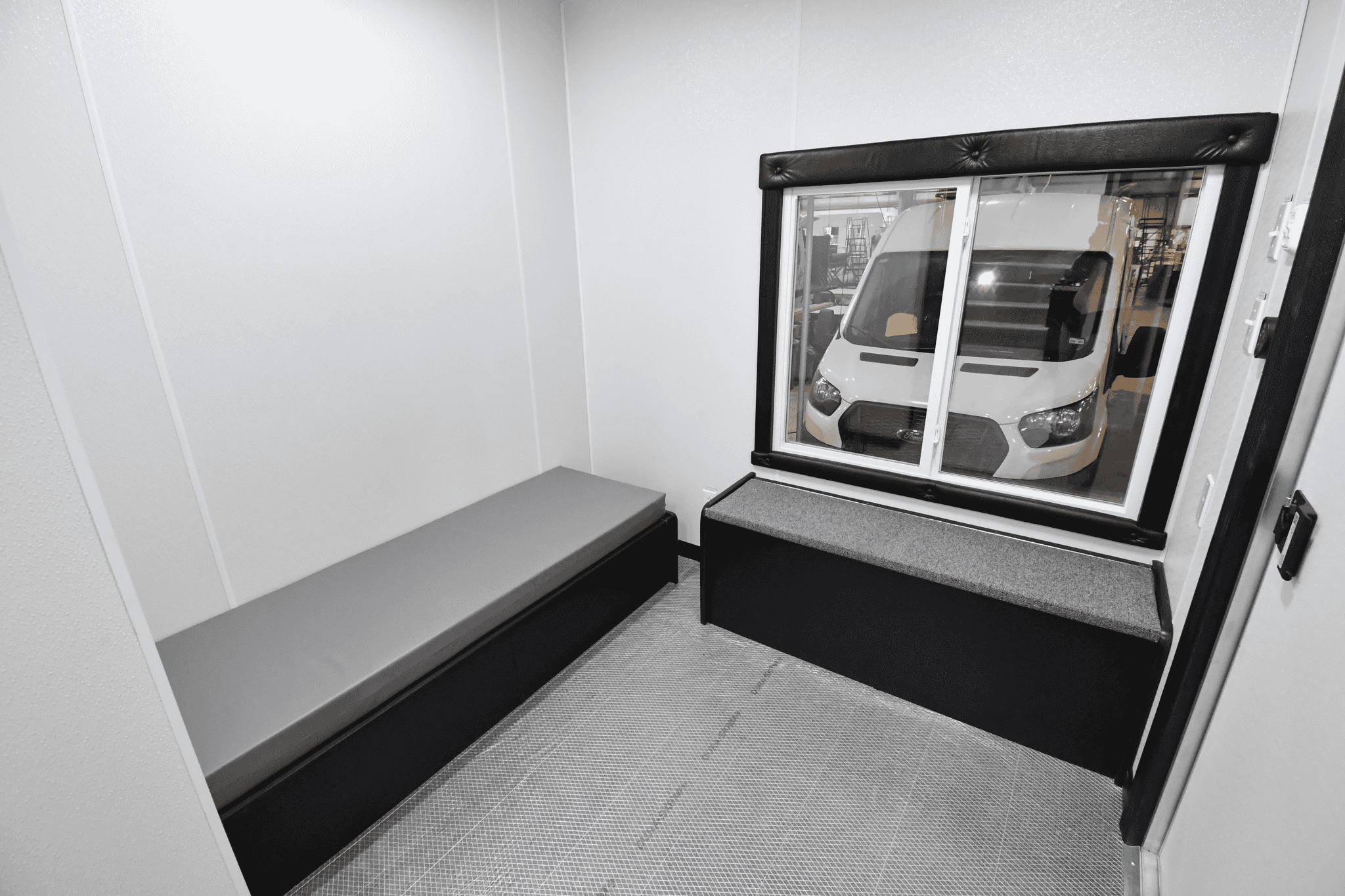 The bedroom stage inside the 3500 Fire Safety House made for Sandy, UT.