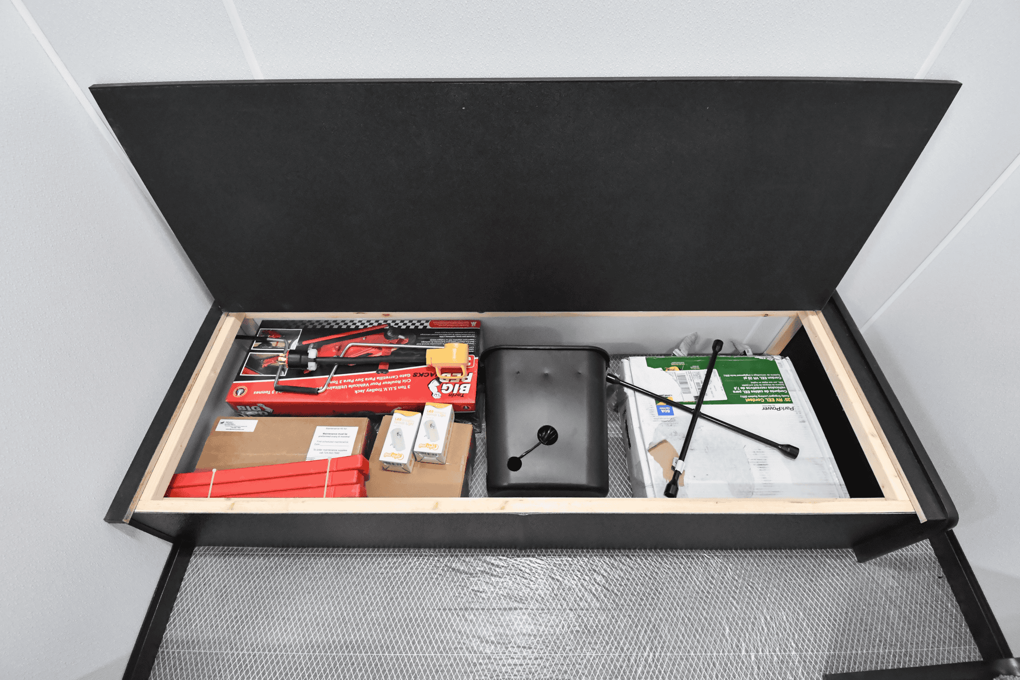 An interior view of the 3500 Fire Safety House made for Sandy, UT.