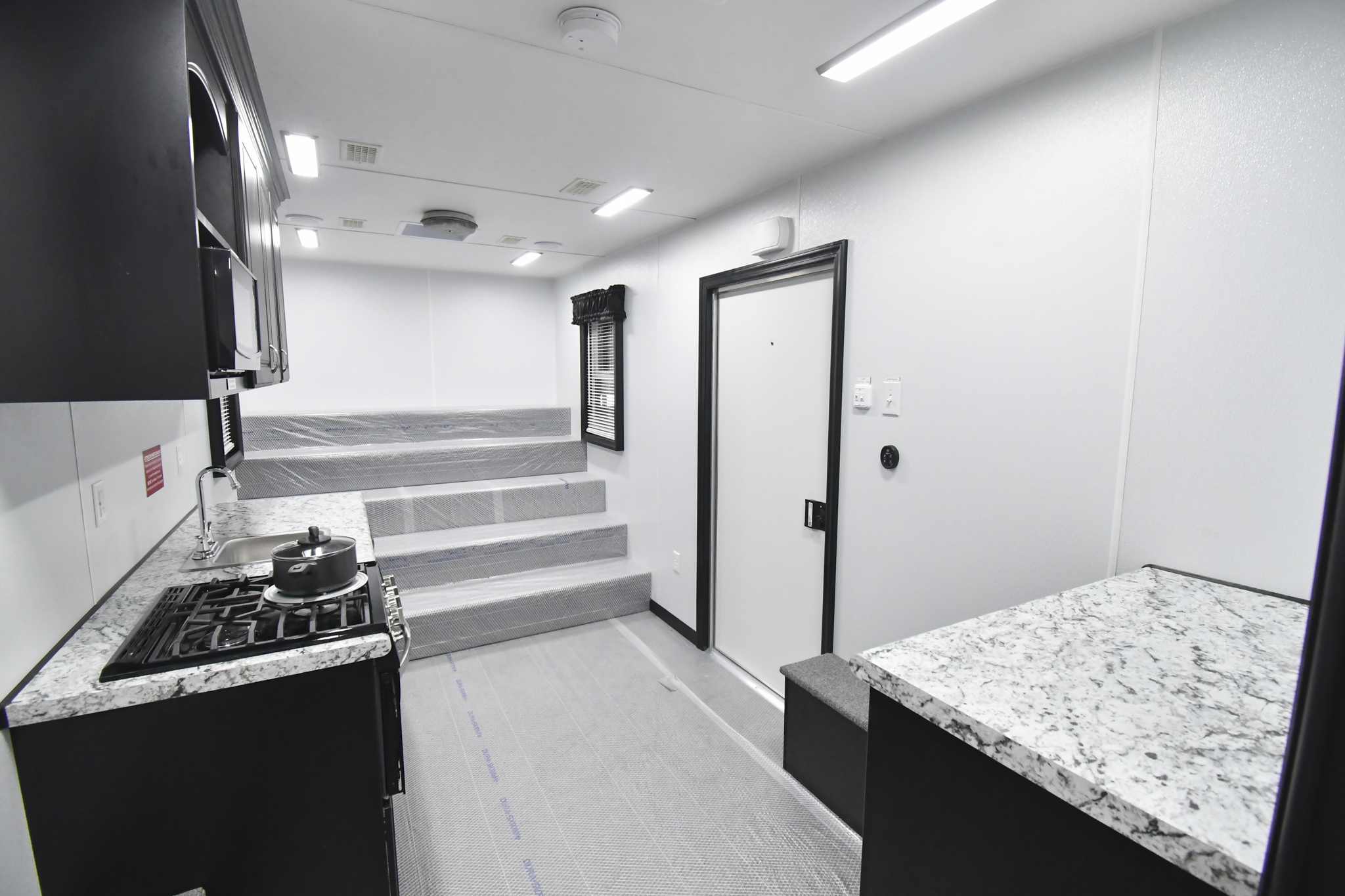 An interior view of the 3500 Fire Safety House made for Sandy, UT.
