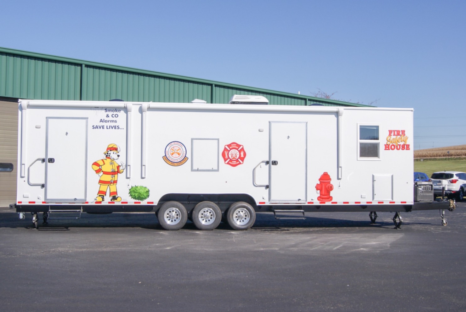 39Bleacher Fire Safety Training Trailer