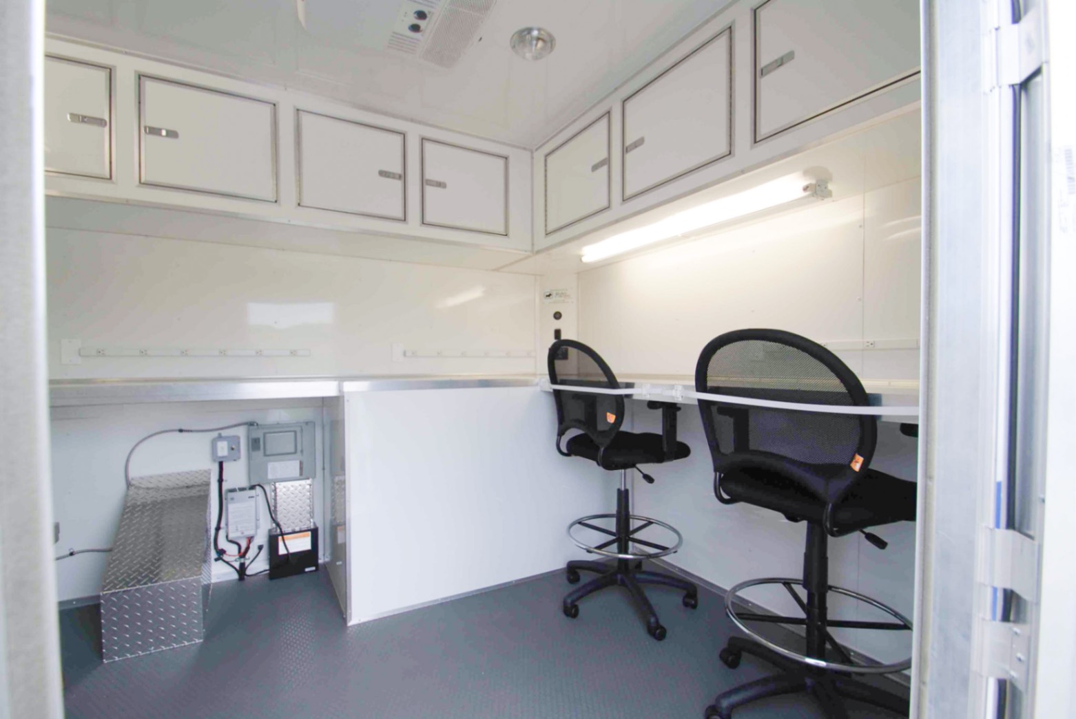 An interior view of the CBRNE Response Trailer made for the Barksdale AFB in LA.