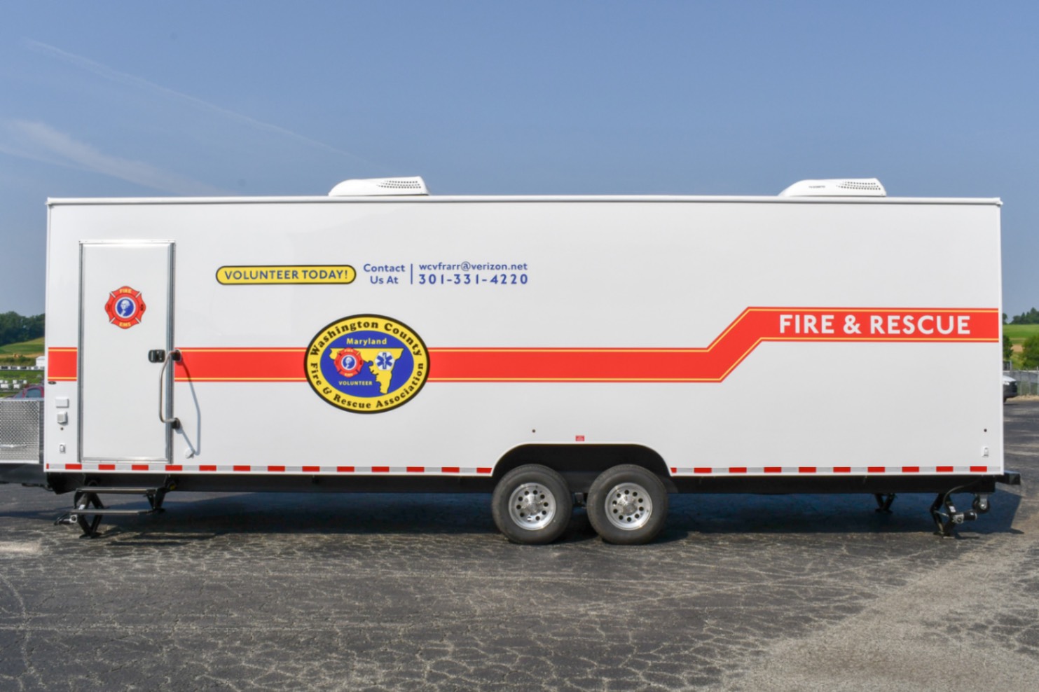 An alternative side view of the SCOTTY Safety Theater 35-Classroom made for Hagerstown. MD.