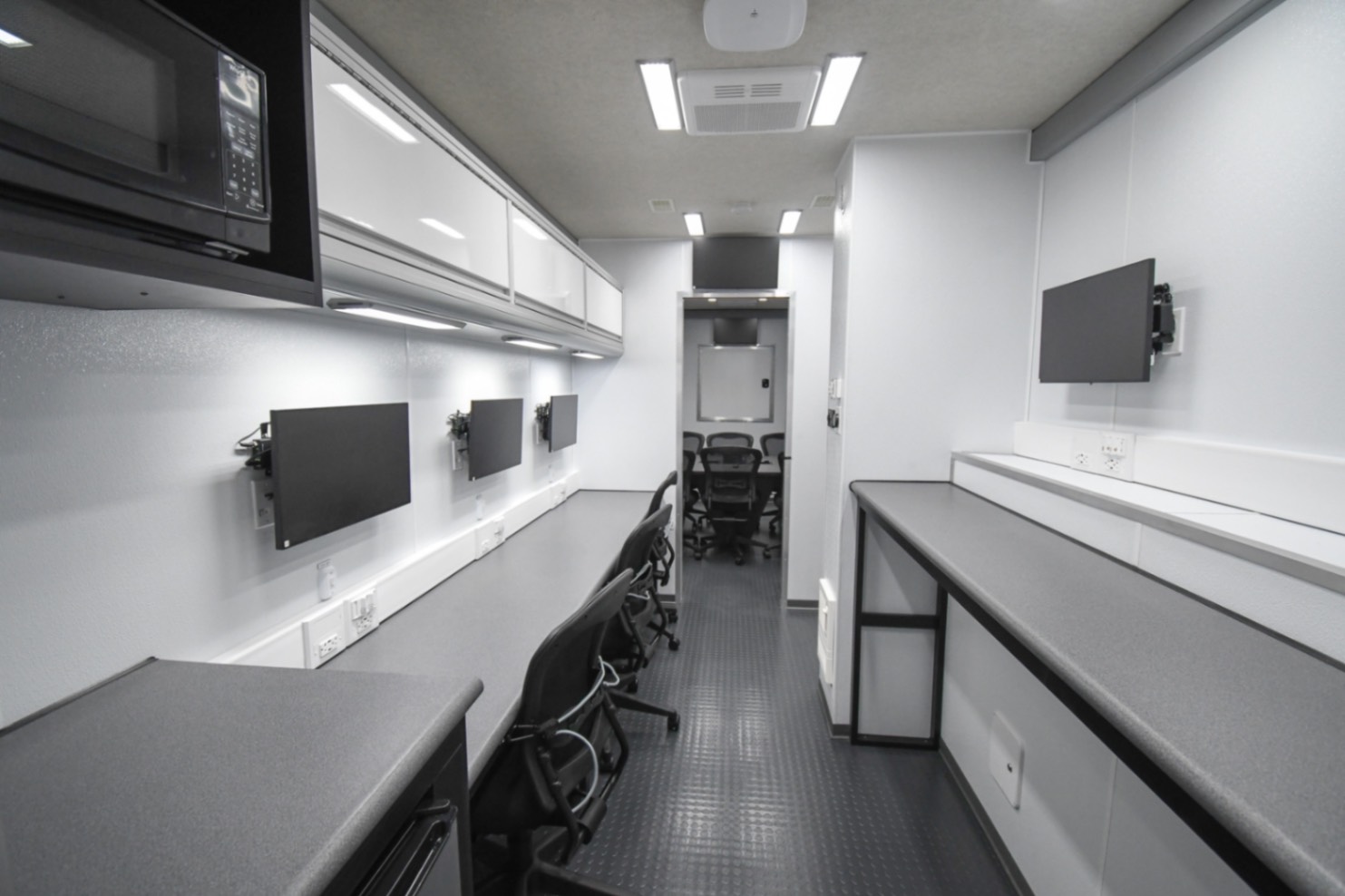 A back-to-front view from the second section inside the unit for Franklin, TN.