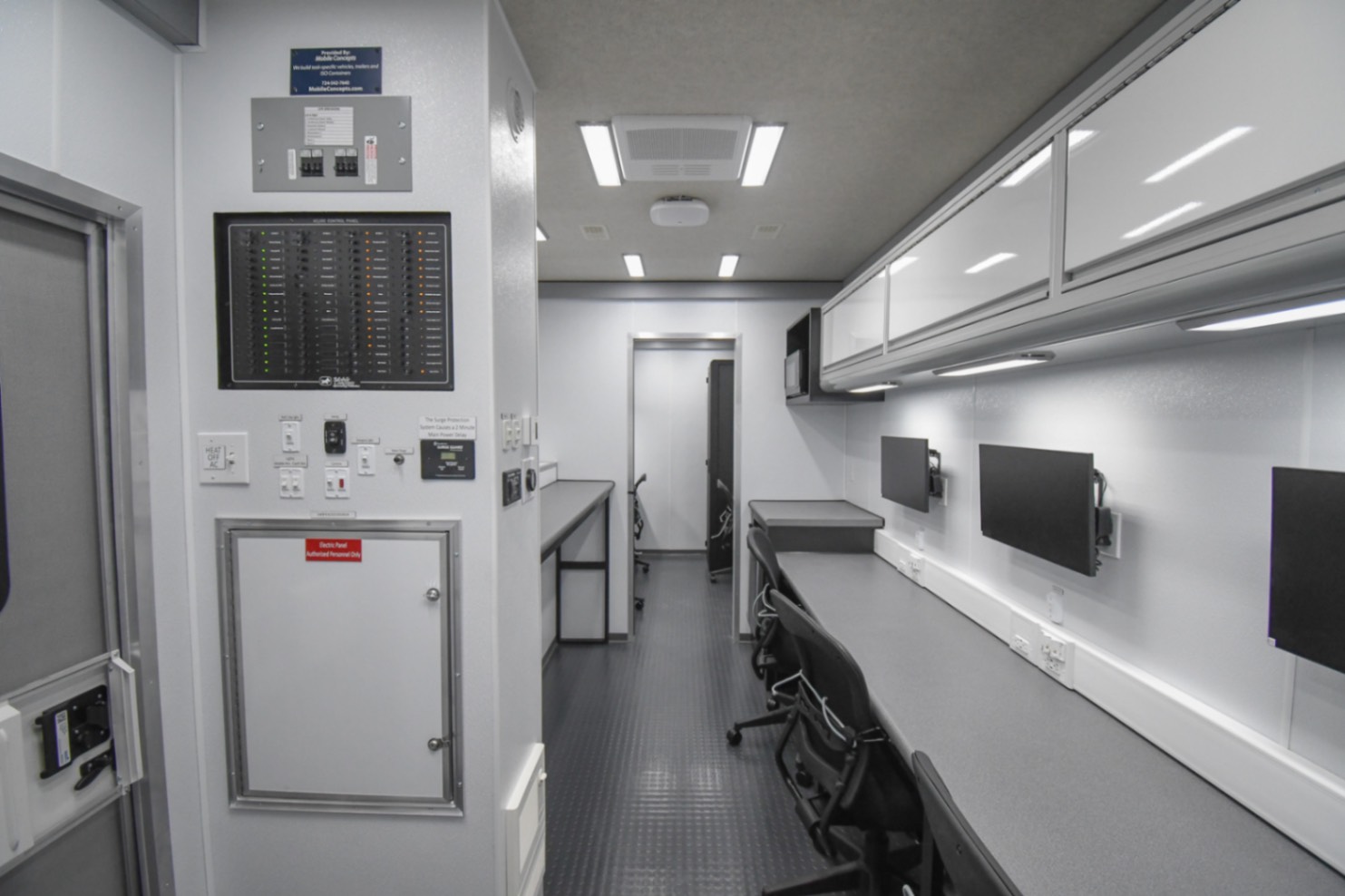 A front-to-back view inside the unit made for Franklin, TN.