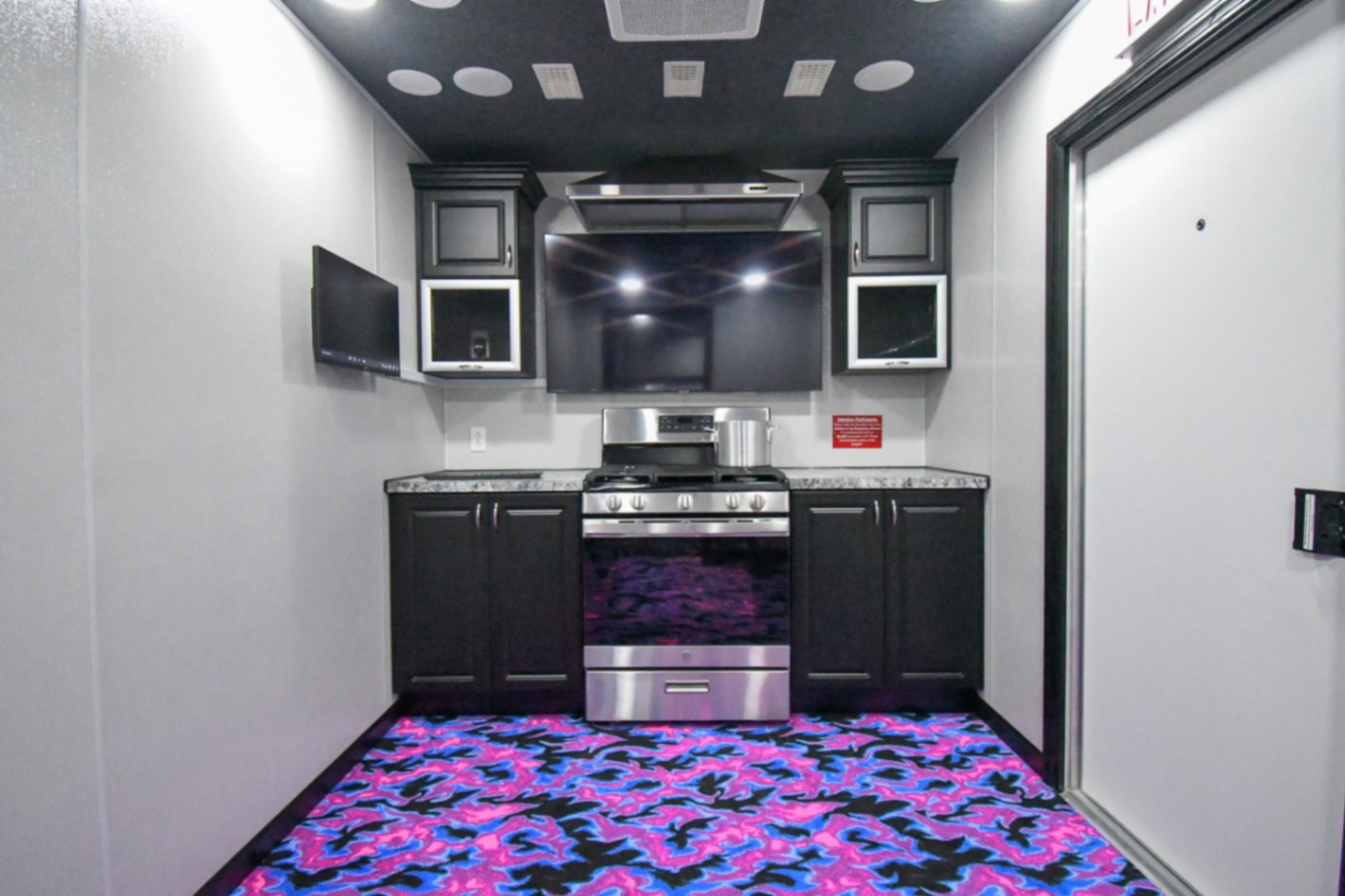 The kitchen stage inside the unit made for Hartford, CT.