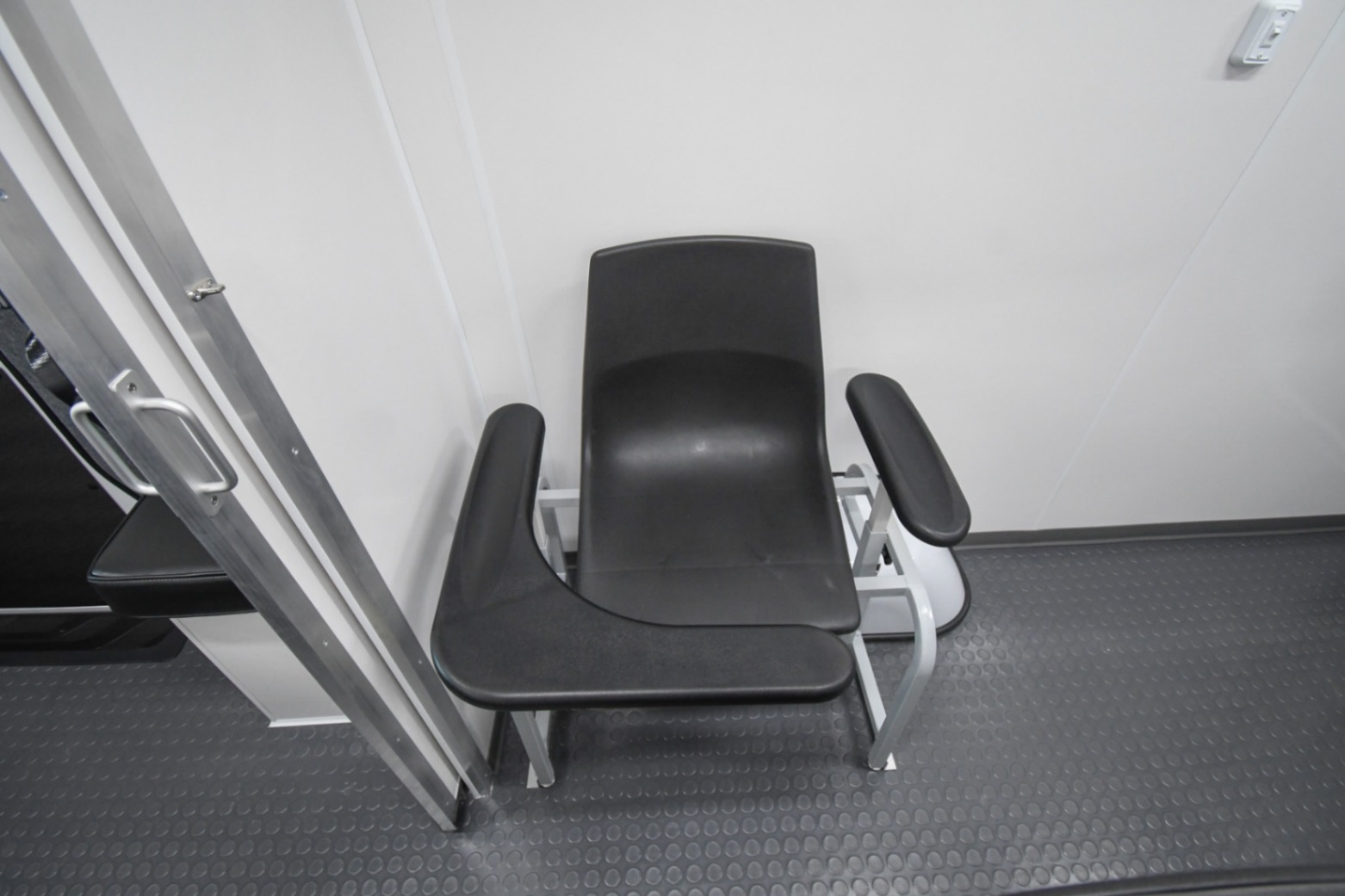 An interior view of the Mobile Immunization sprinter made for Chicago, IL.