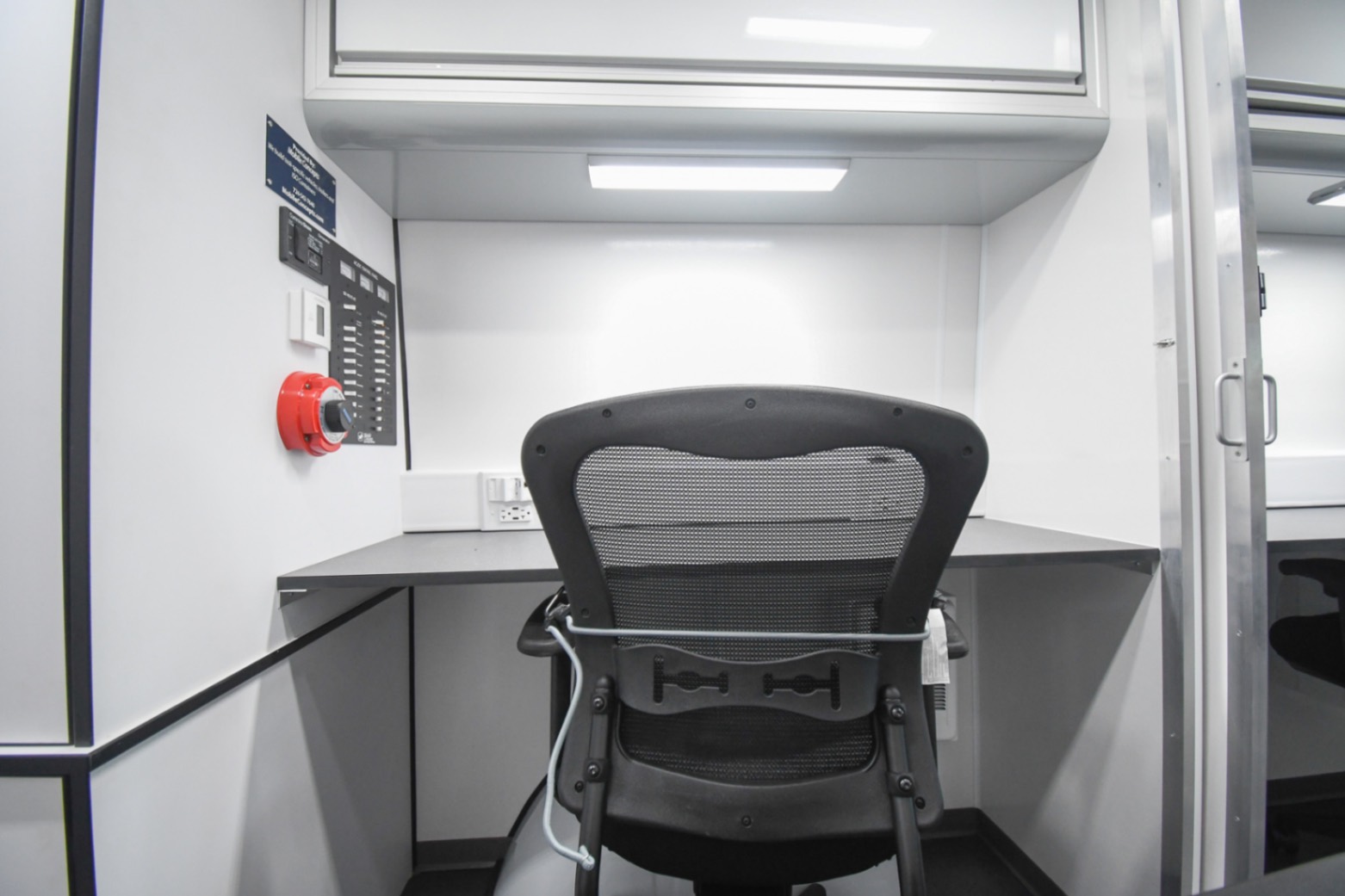 An interior view of the Mobile Immunization sprinter made for Chicago, IL.