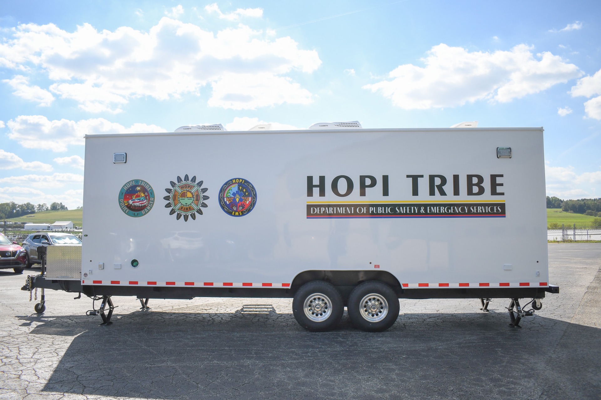 A side view of the unit made for Kykostmovi, AZ.