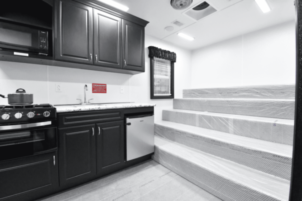 An interior view of the 35Bleacher made for Sandy, UT.