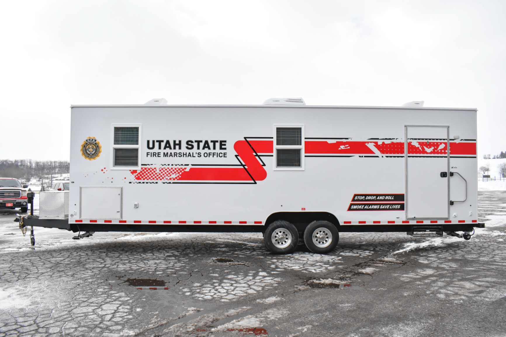 An alternate side view of the 35Bleacher made for Sandy, UT.