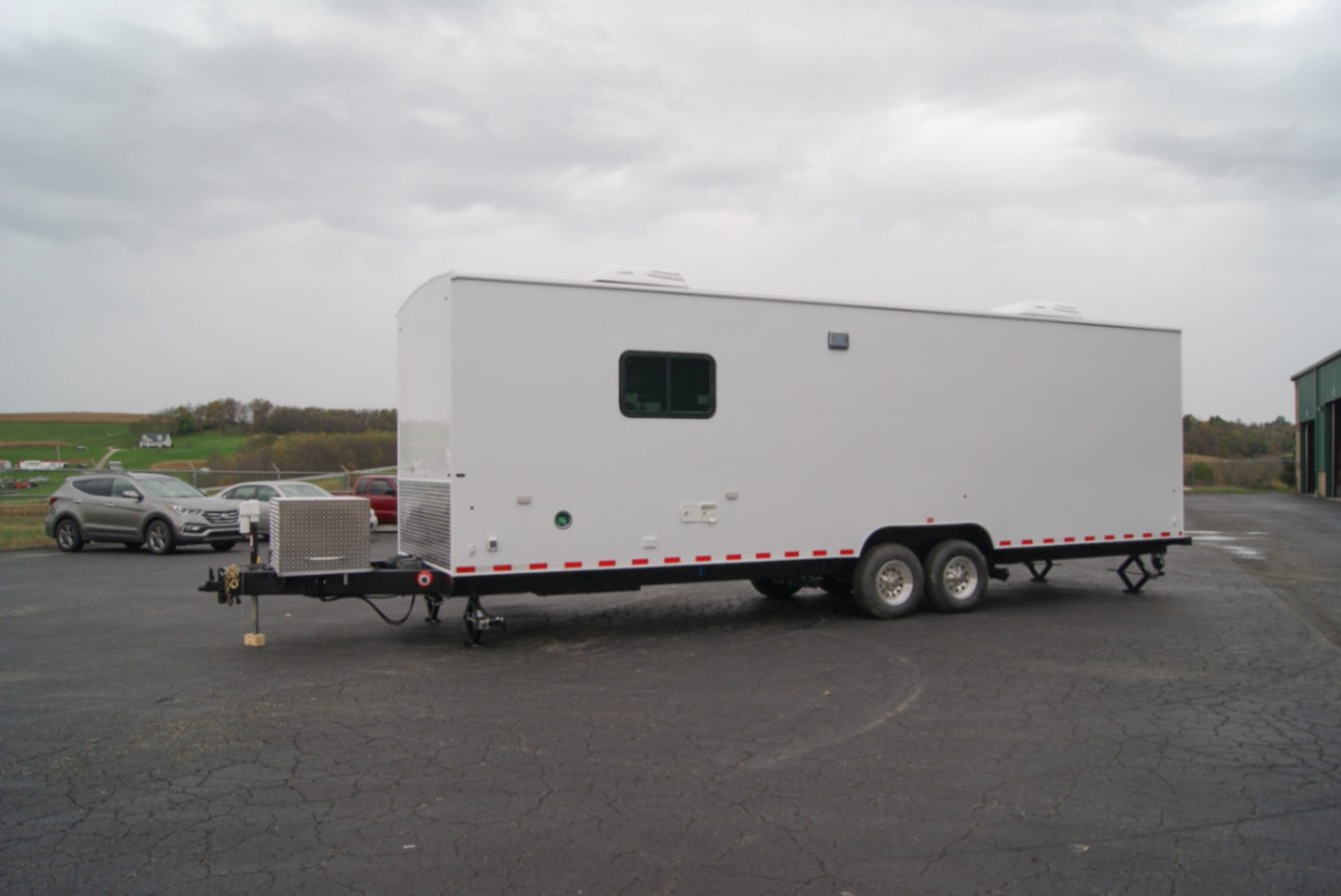 An exterior view of the Mental Health 35 tailer made for Ventress, LA.
