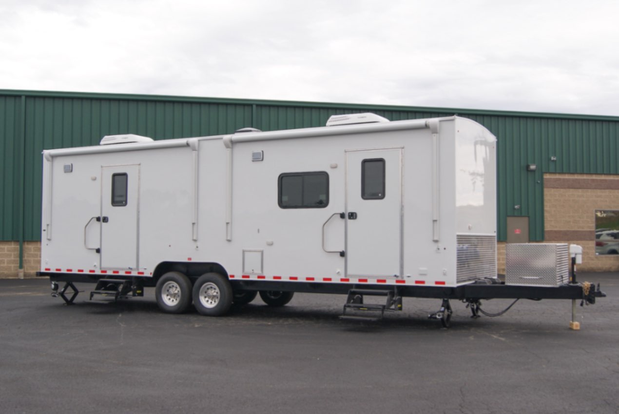 An exterior view of the Mental Health 35 tailer made for Ventress, LA.
