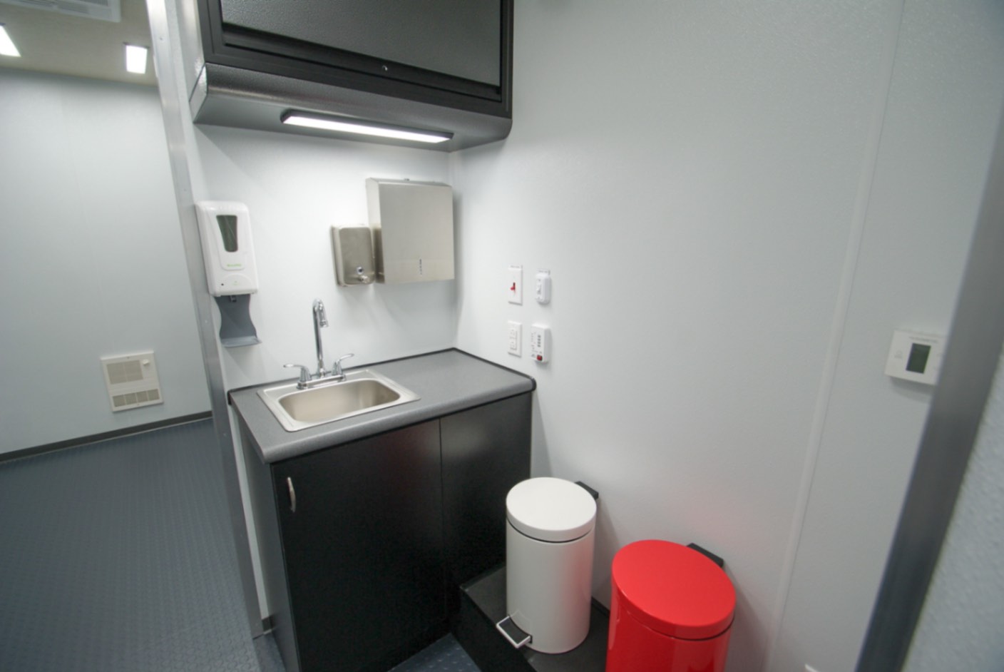 An interior view of the unit made for Ventress, LA.