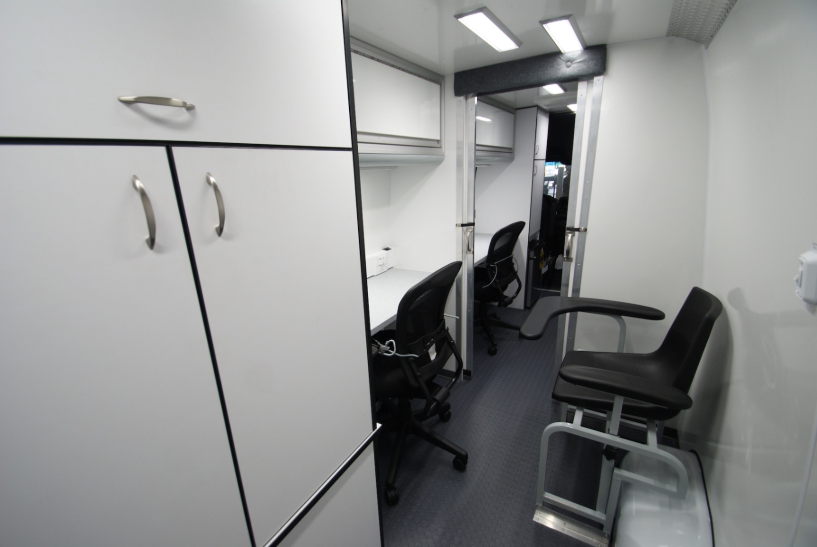 An interior view of a unit made for the WV DoH.