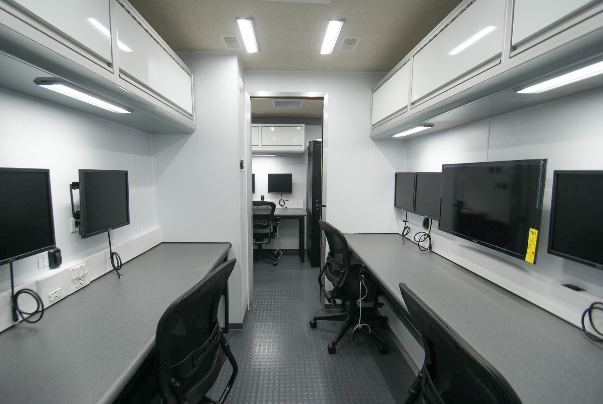 A back-to-front view inside the unit for Delhi, NY.