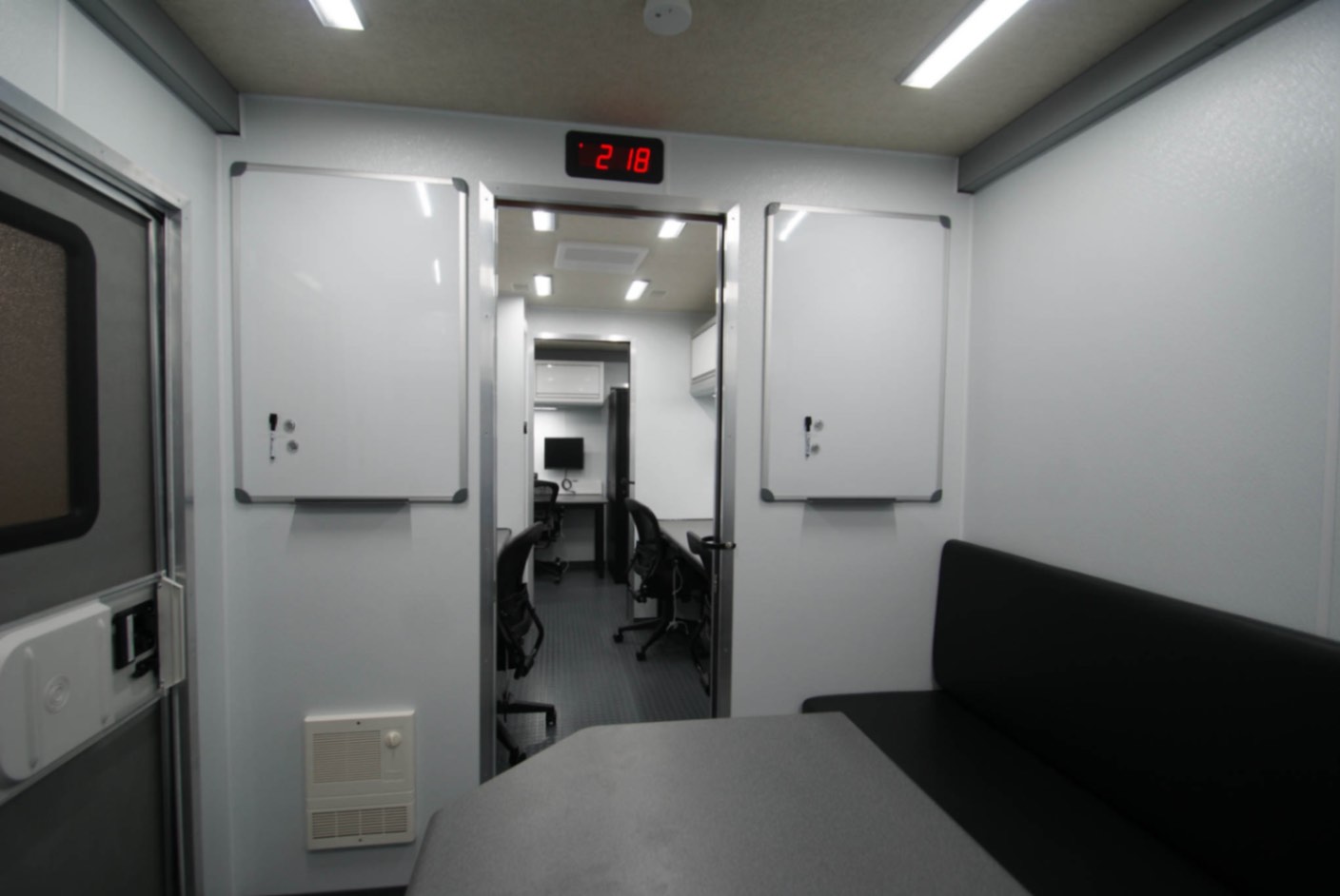 The conference room inside the unit made for Delhi, NY.