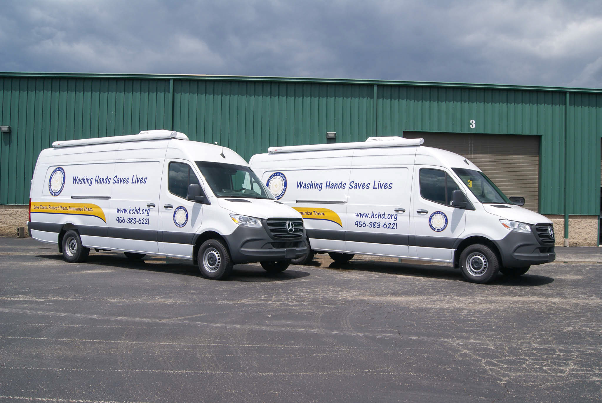 An exterior view of the two units for Edinburg, TX.