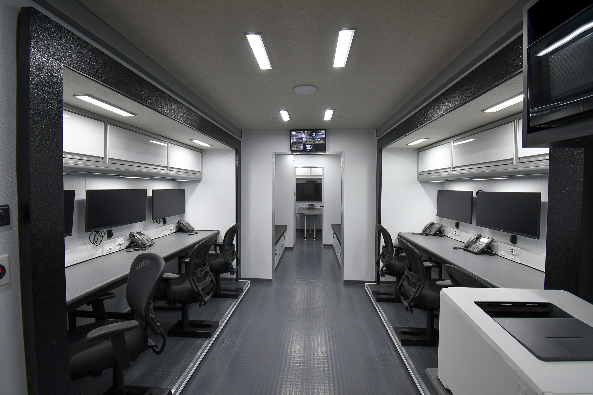 The six workstations inside the unit for New Orleans, LA.