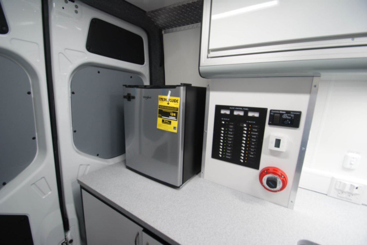 An interior view of the Medical Exam Sprinters made for Edinburg, TX.