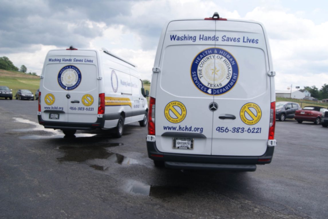 An exterior view of the Medical Exam Sprinters made for Edinburg, TX.