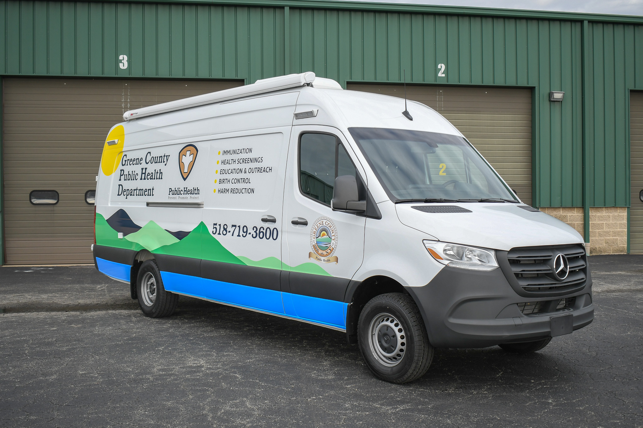 An exterior view of the unit for Greene County, NY.