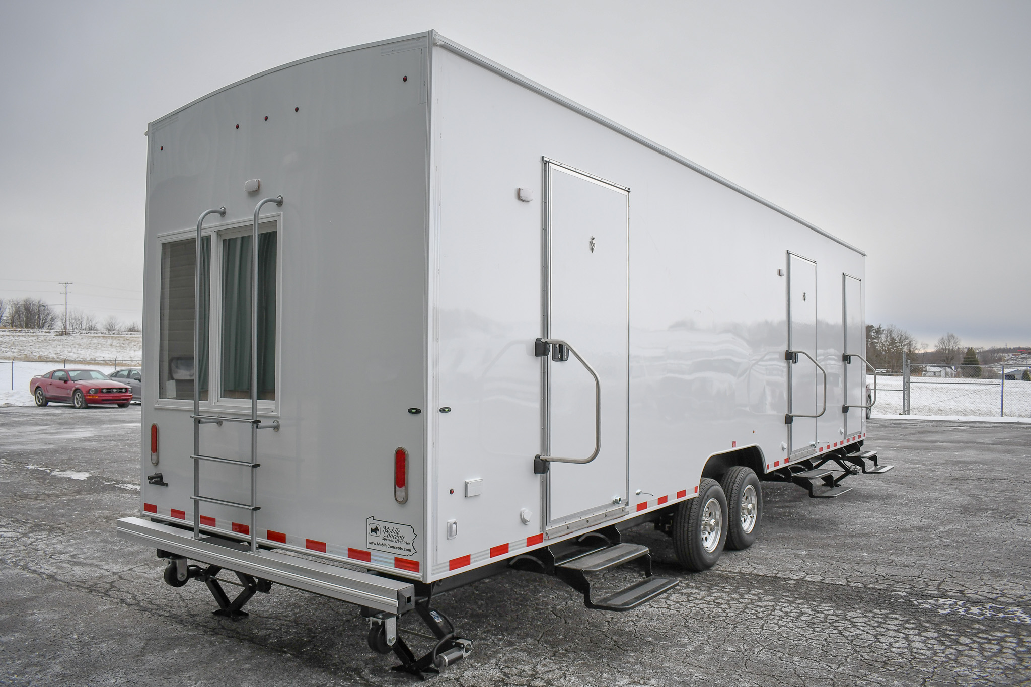An exterior view of the unit for Merrillville, IN.