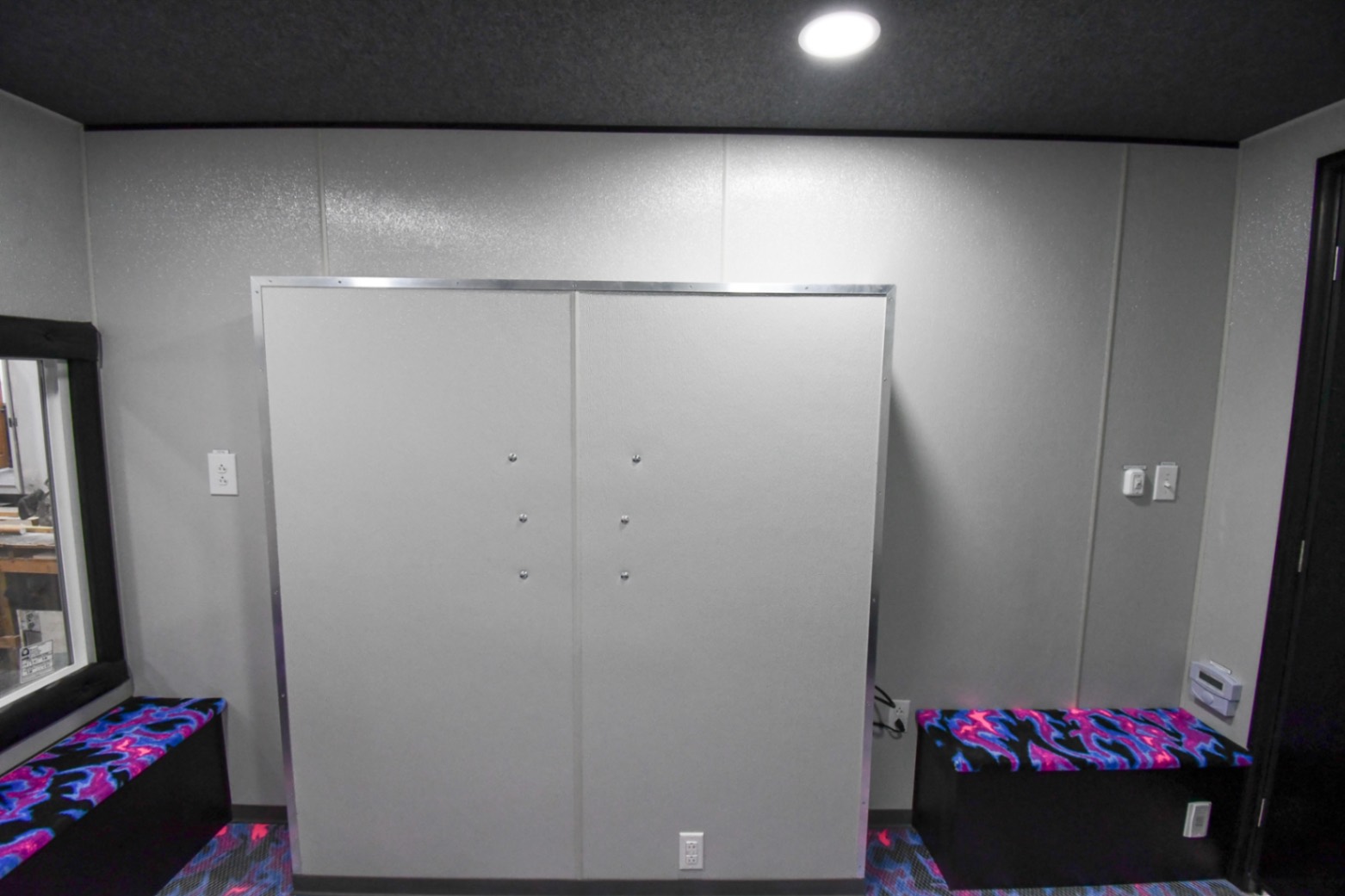 A view of the bedroom stage inside the unit for Merrillville, IN.