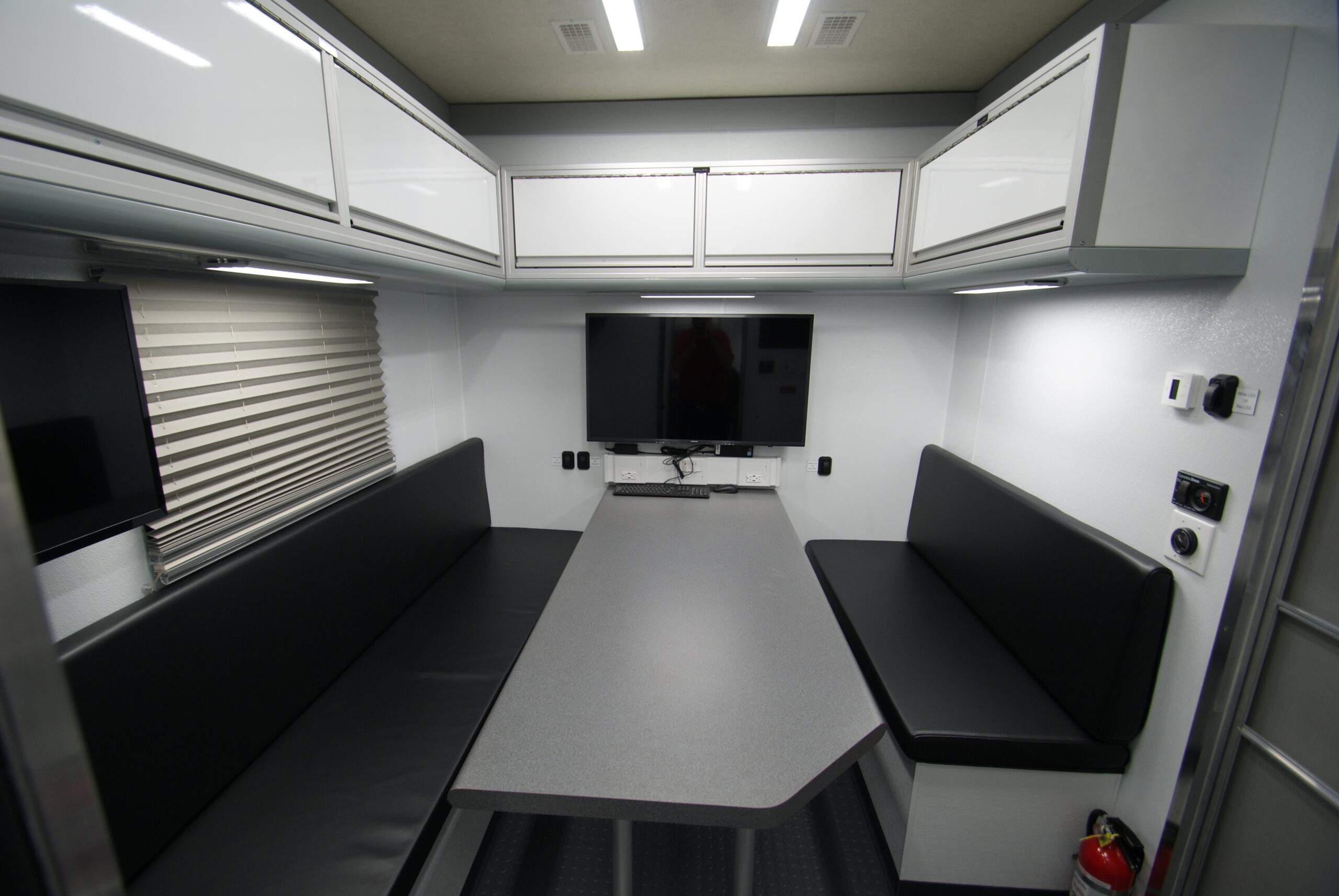 A view of the conference room inside the unit for Westmoreland County Public Safety.