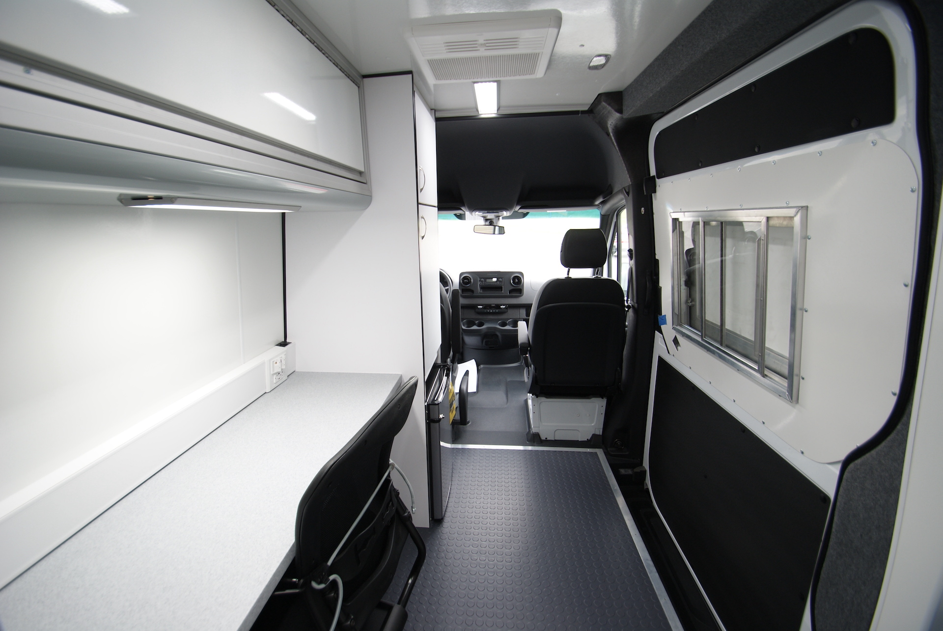 A back-to-front view inside a unit for Huntingdon, WV.