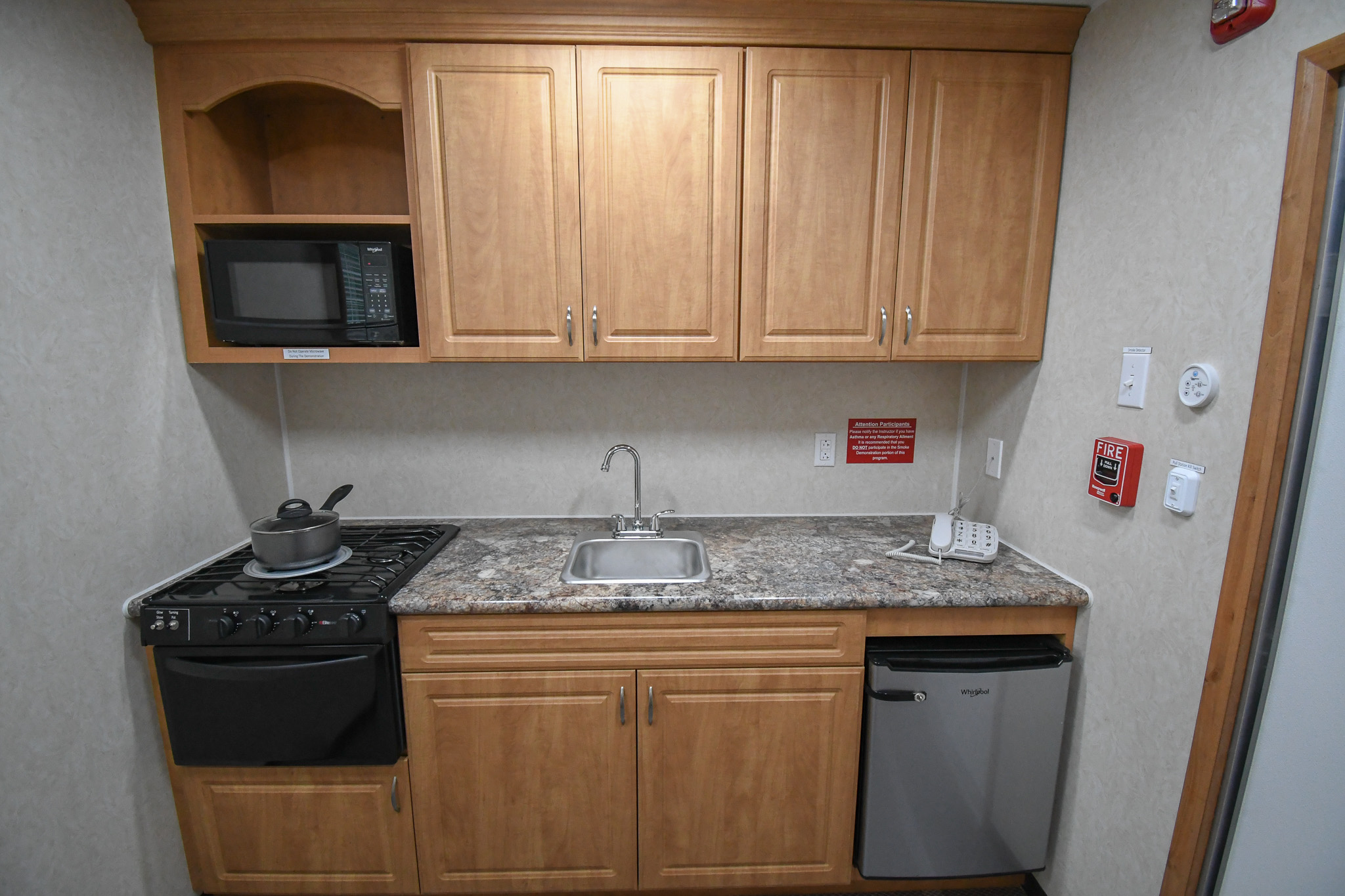 A view of the kitchen stage inside the units for Sandy, UT.