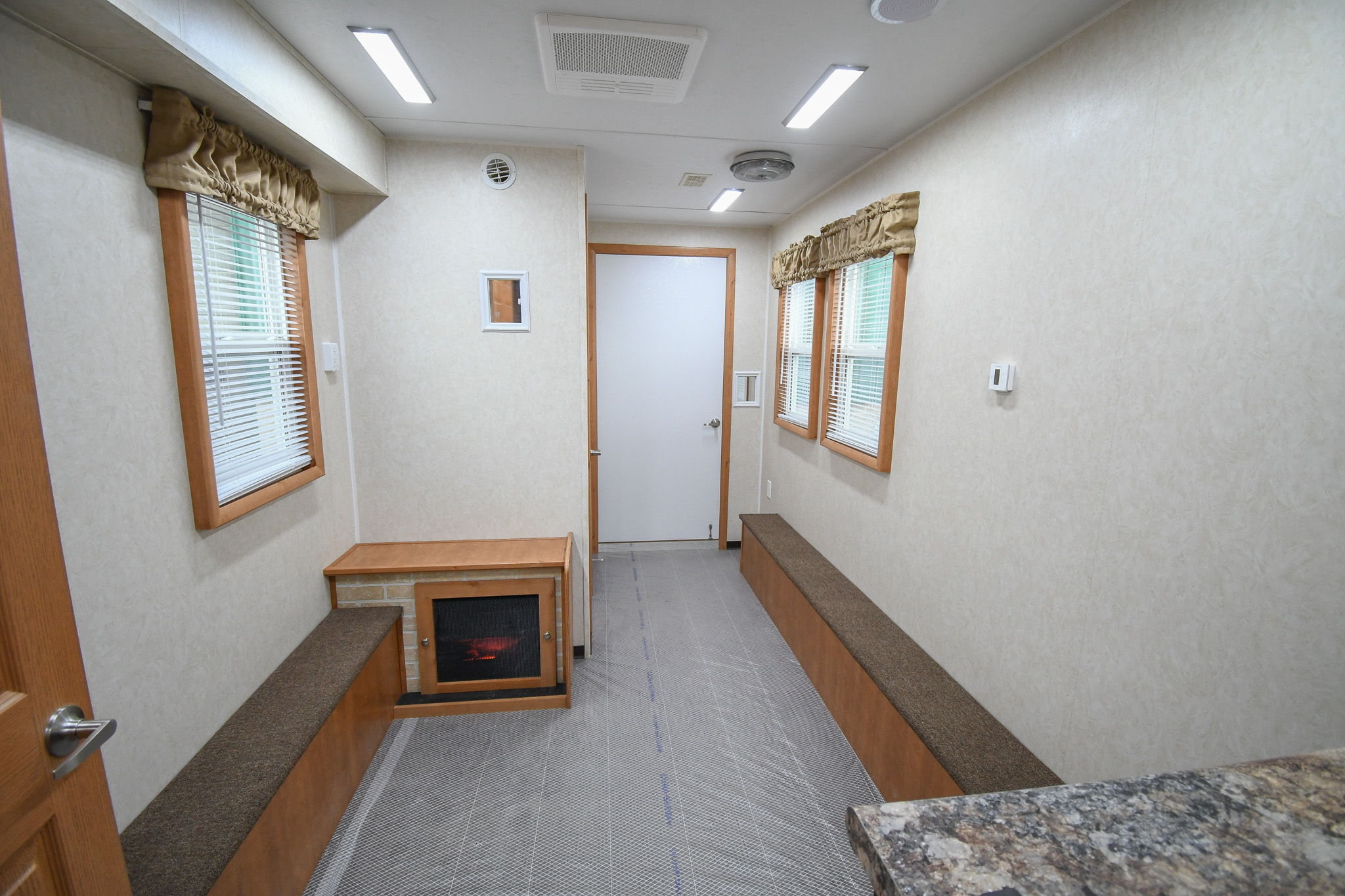 A view of the living room stage inside the units for Sandy, UT.