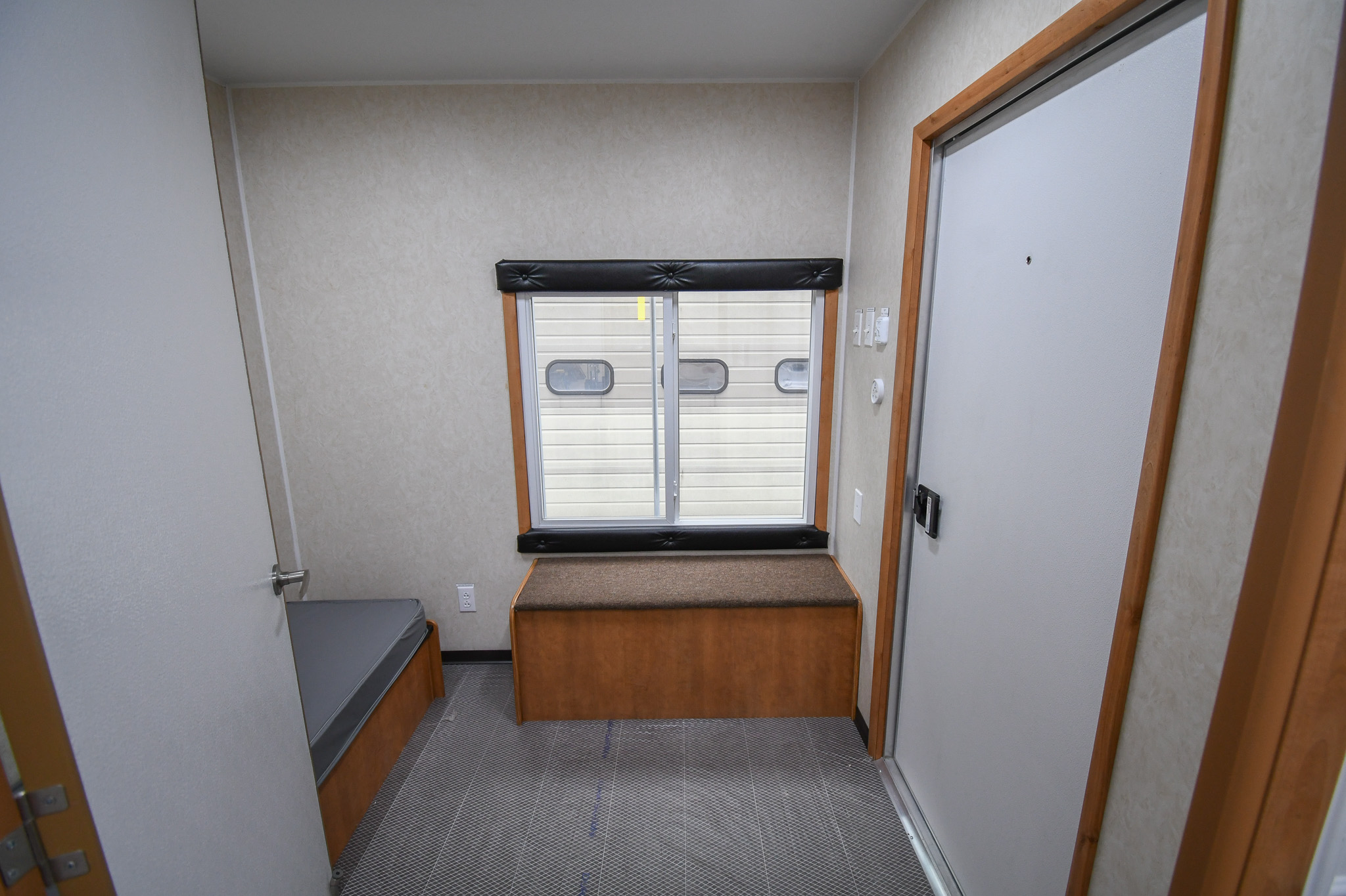 A view of the bedroom stage inside the units for Sandy, UT.