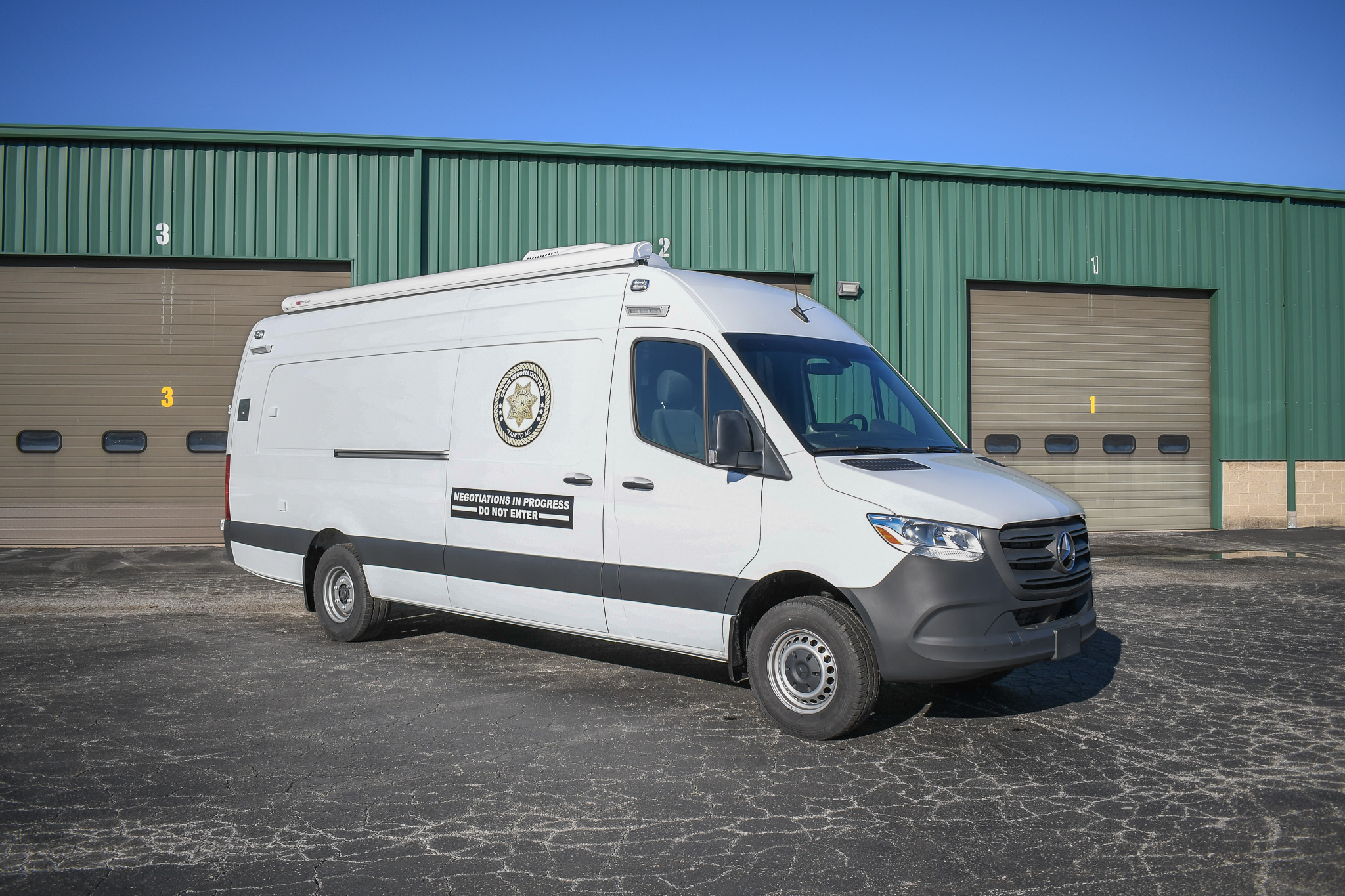 An exterior view of the unit made for the San Joaquin County Sheriff's Office.