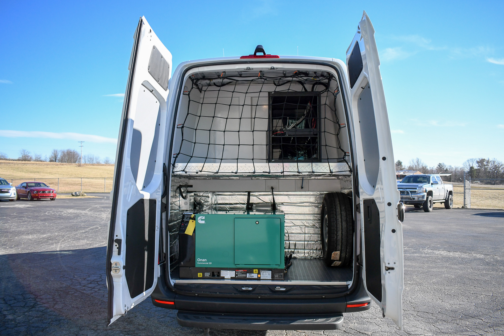 An interior view of the storage shelving in the unit made for the San Joaquin County Sheriff's Office.