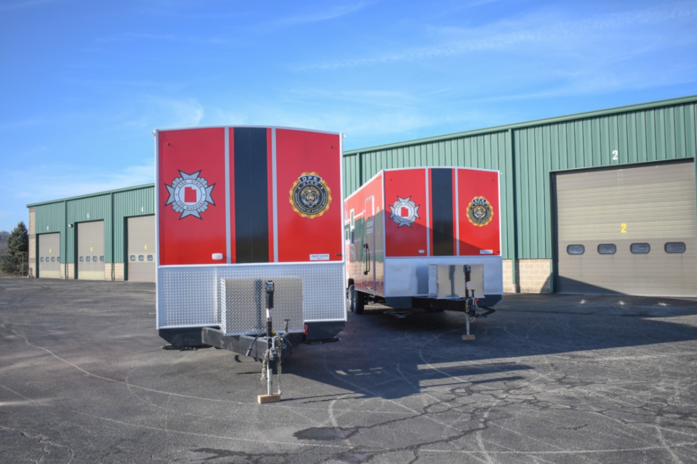 An exterior view of the 3500 Fire Safety Houses made for Sandy, UT.
