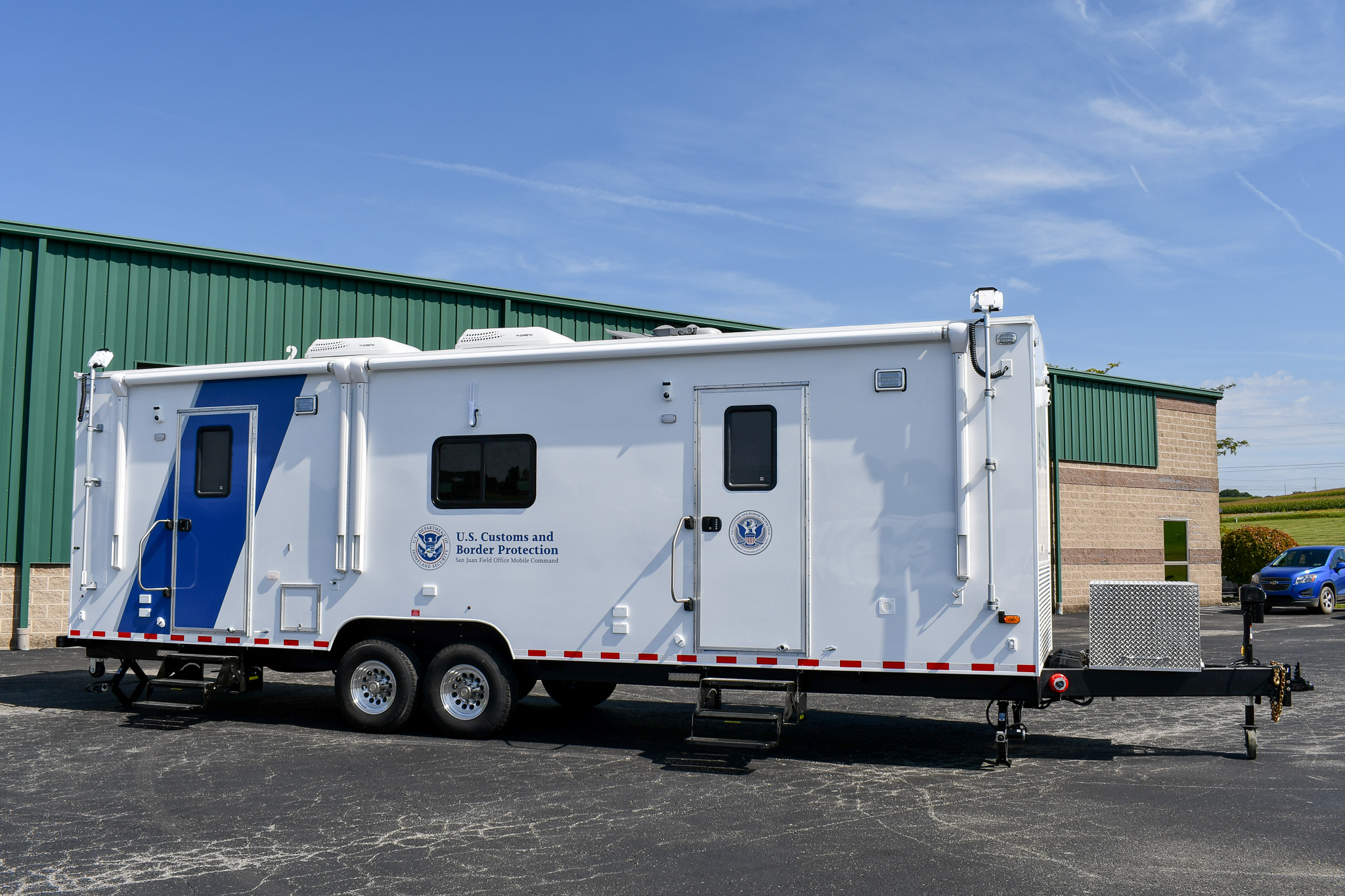 An exterior view of the unit for Customs and Border Protection in Puerto Rico.