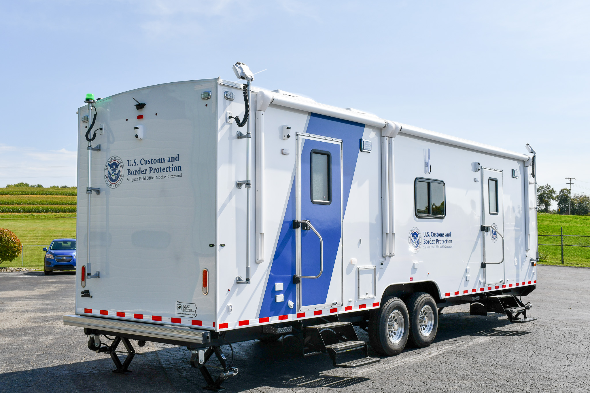 An exterior view of the unit for Customs and Border Protection in Puerto Rico.