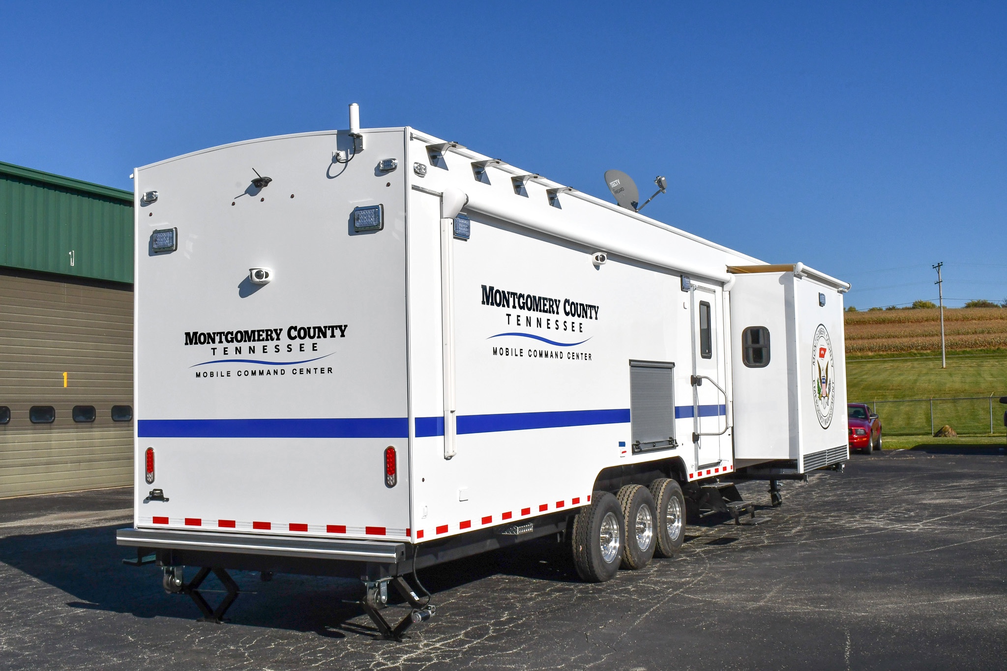 An exterior view of the unit for Montgomery County, TN.