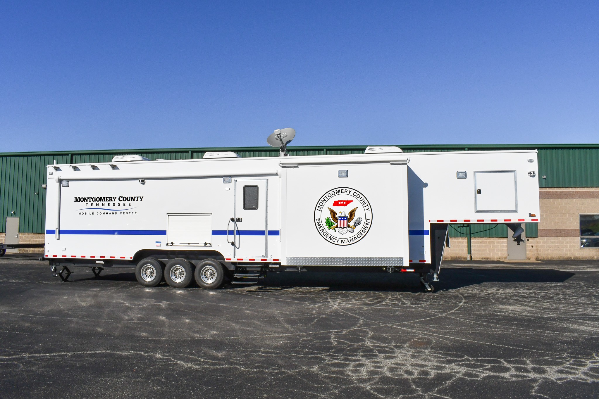 A side view of the unit for Montgomery County, TN.