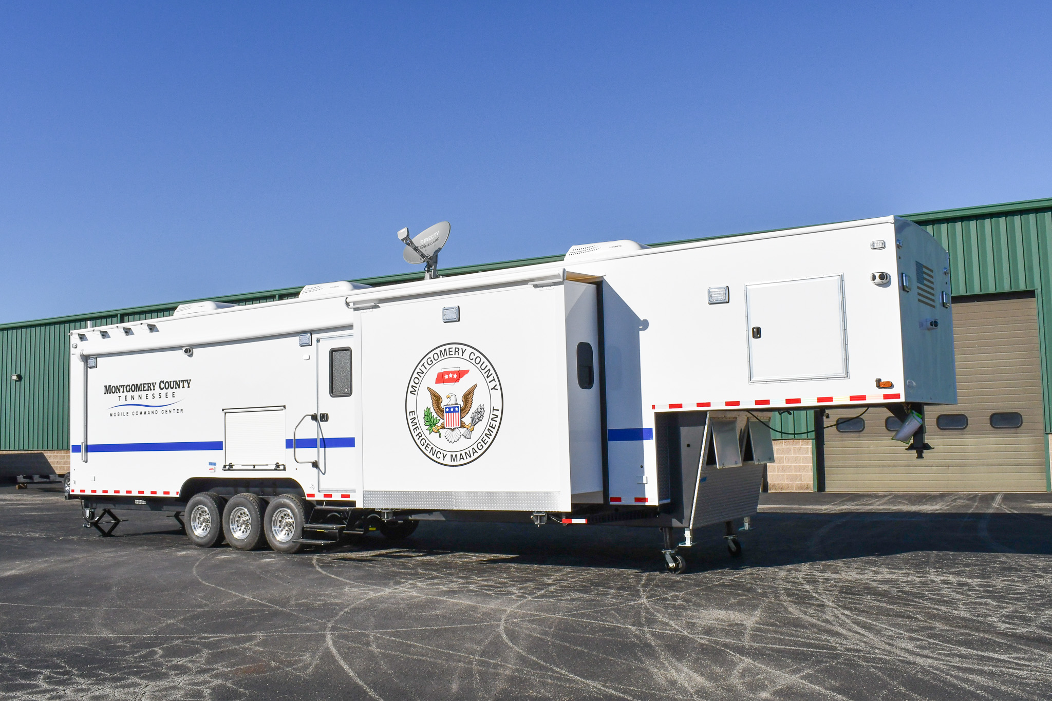 An exterior view of the unit for Montgomery County, TN.