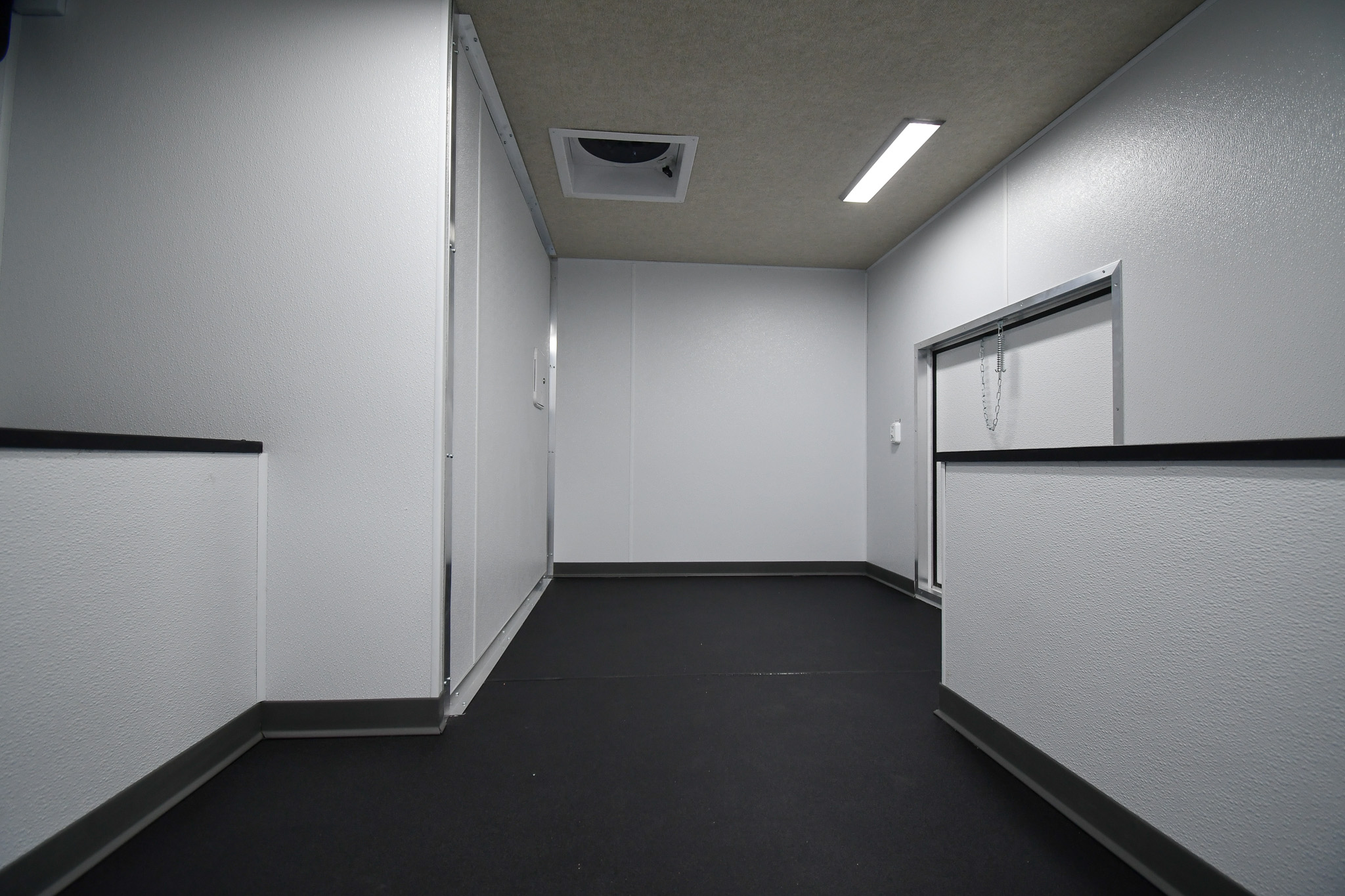 A view of the 5th wheel storage area inside the unit for Montgomery County, TN.