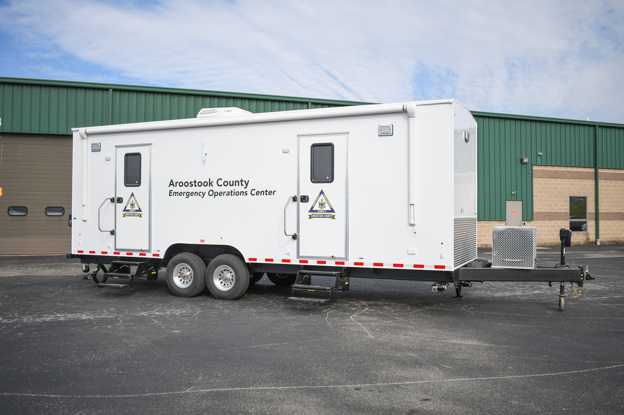 An exterior view of the unit for Caribou, ME.