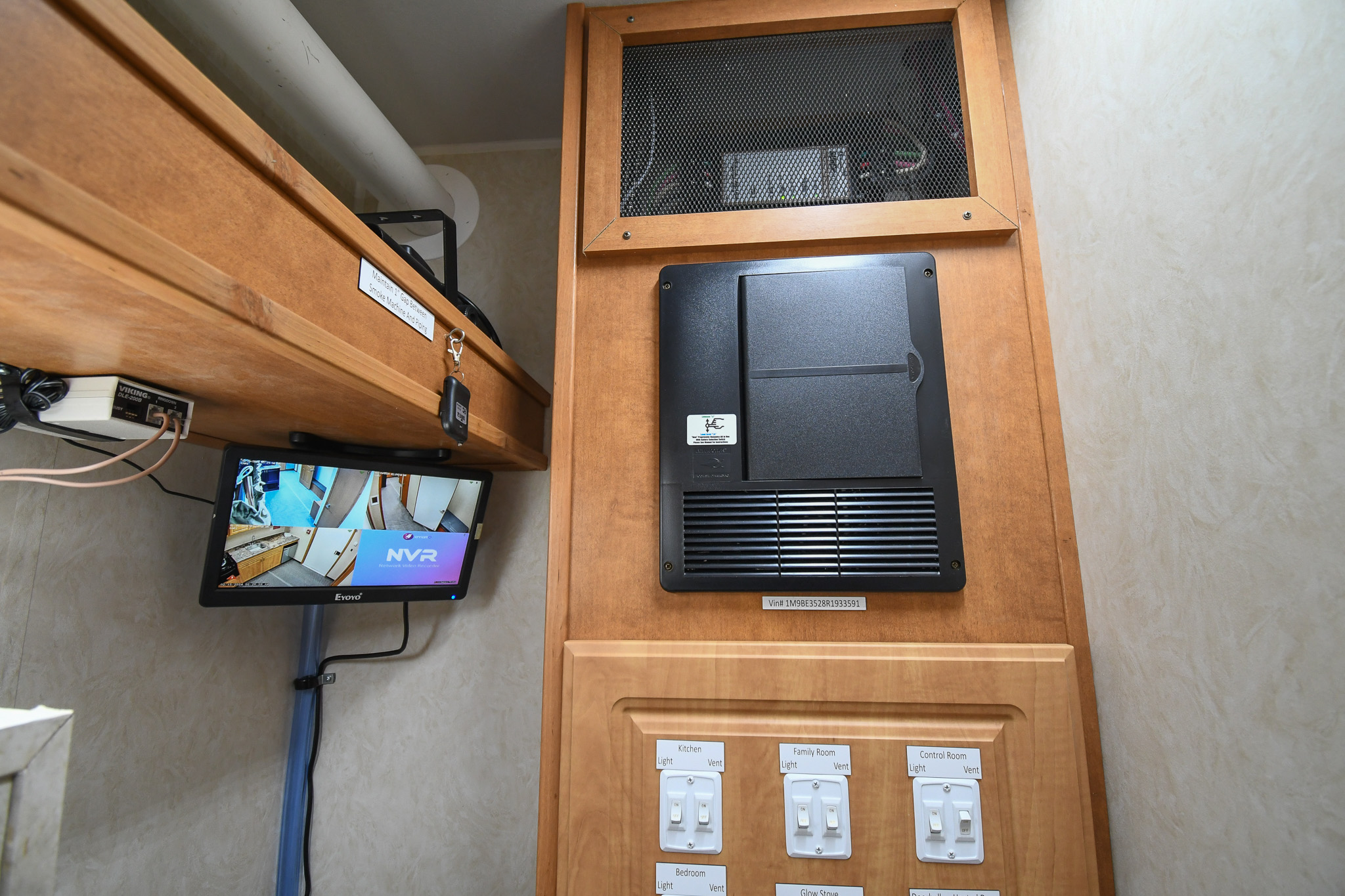 A view of the controls in the control room inside the unit for Gaithersburg, MD.