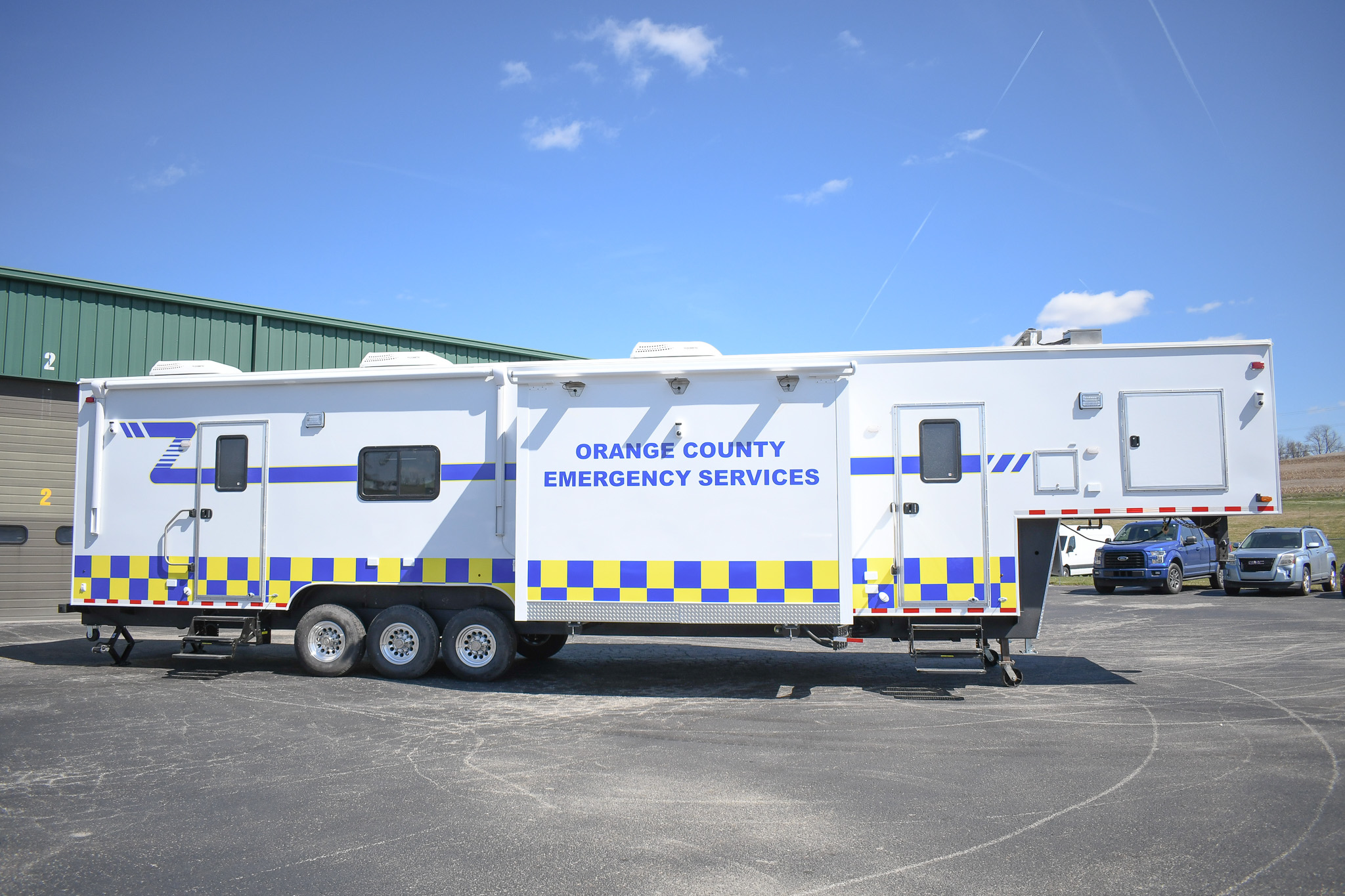 A side view of the unit for Hillsborough, NC.