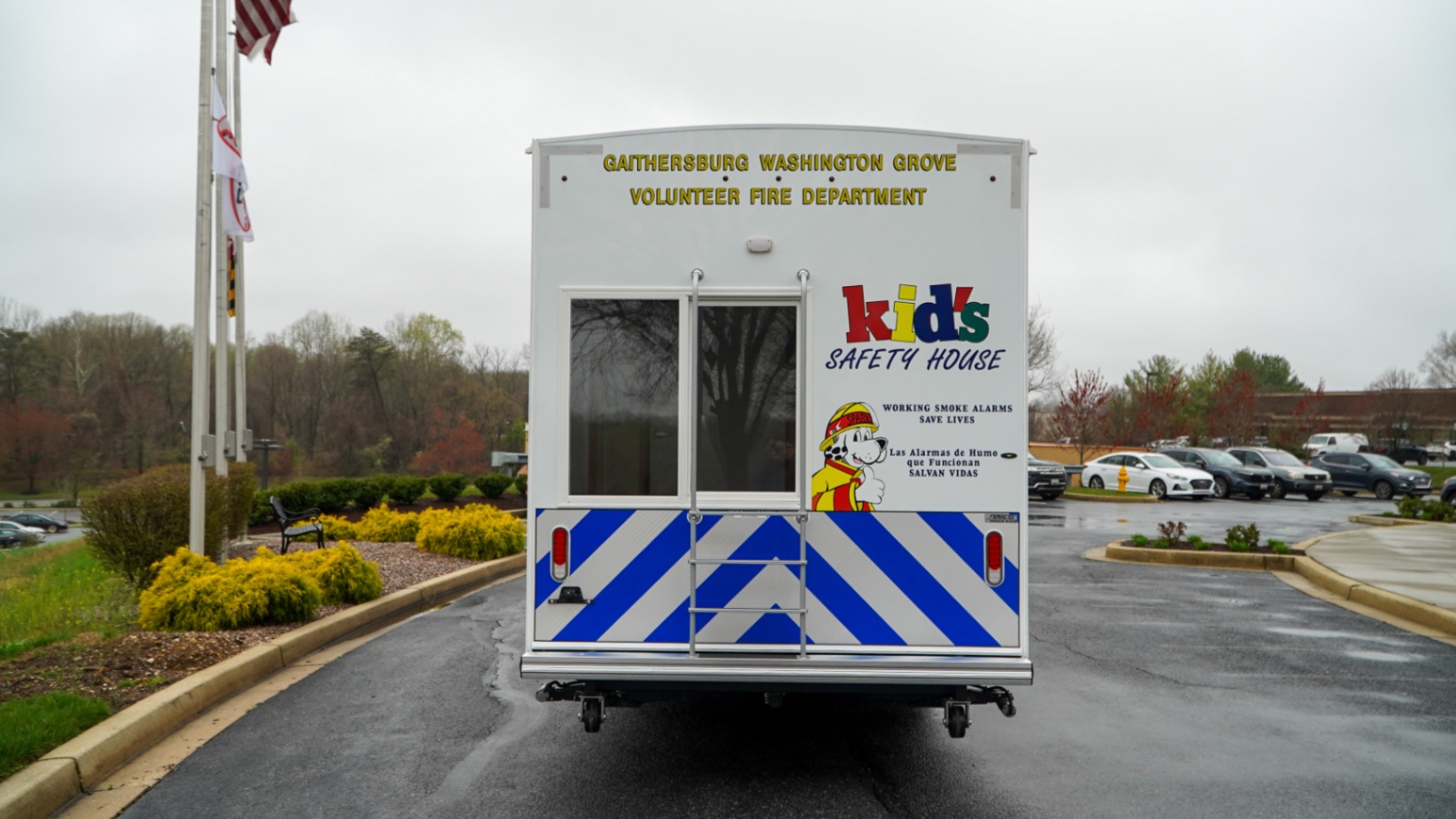 An exterior view of the unit made for Gaithersburg, MD. The graphics are updated.