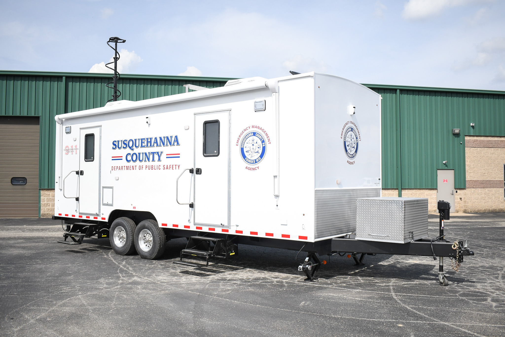 An exterior view of the unit for Susquehanna County, PA.